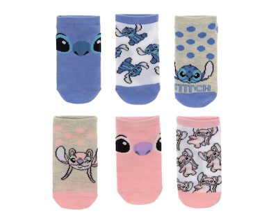 Foto 1 | Calcetas Invisibles Disney Lilo & Stitch para Niña 6 Pares