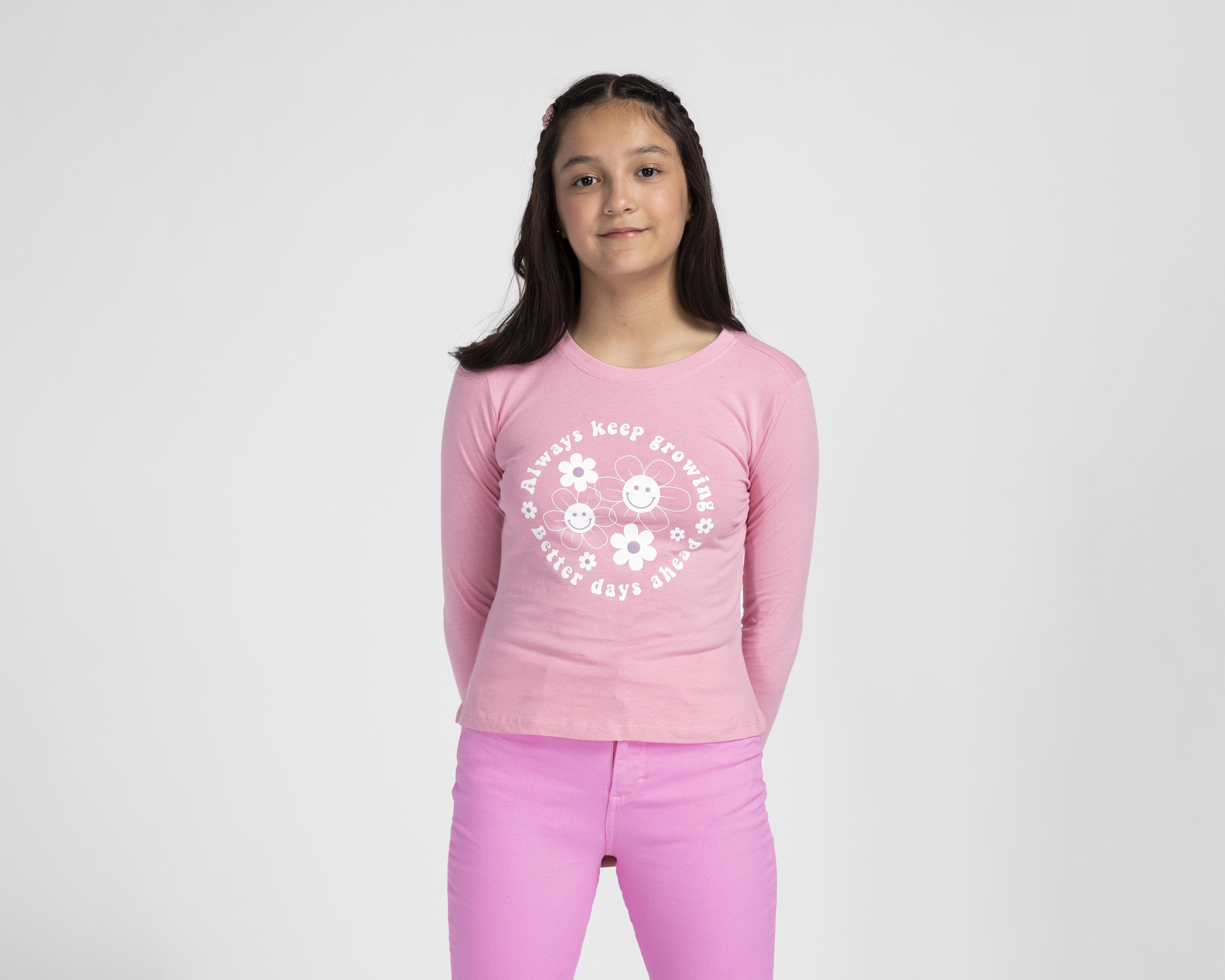 Foto 2 pulgar | Playera Girls Attitude Juvenil