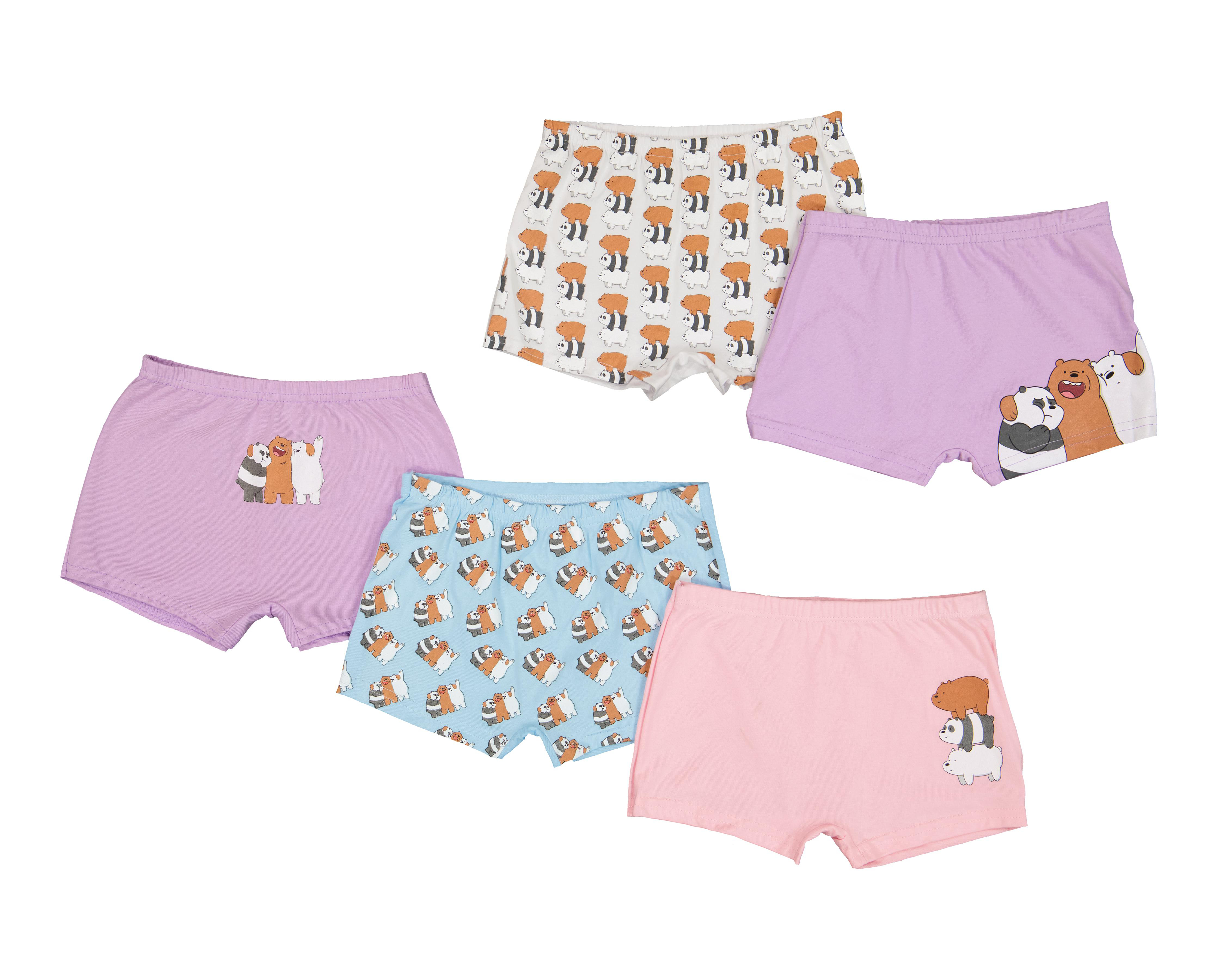 Bóxer We Bare Bears para Niña 5 Piezas