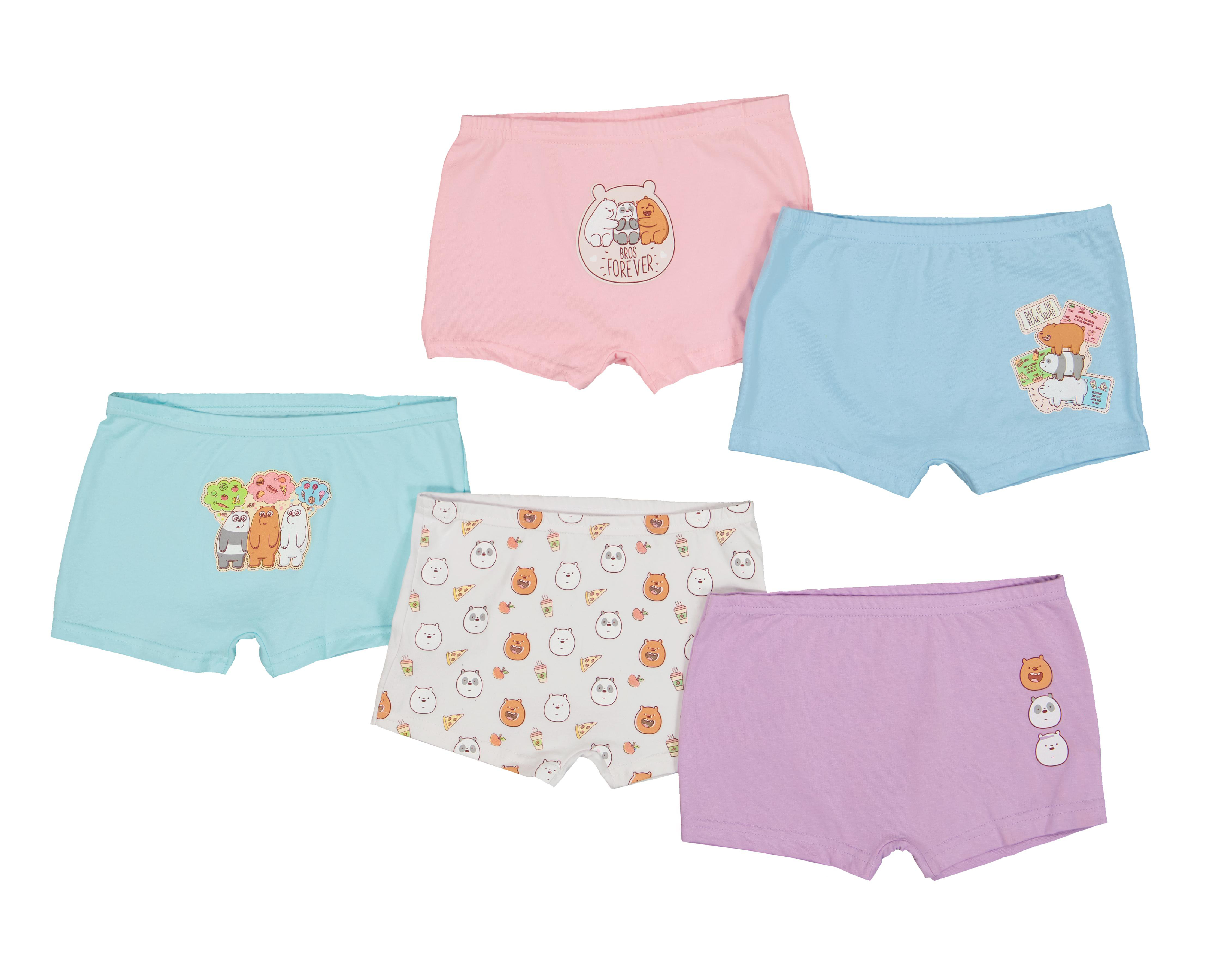 Bóxer We Bare Bears para Niña 5 Piezas