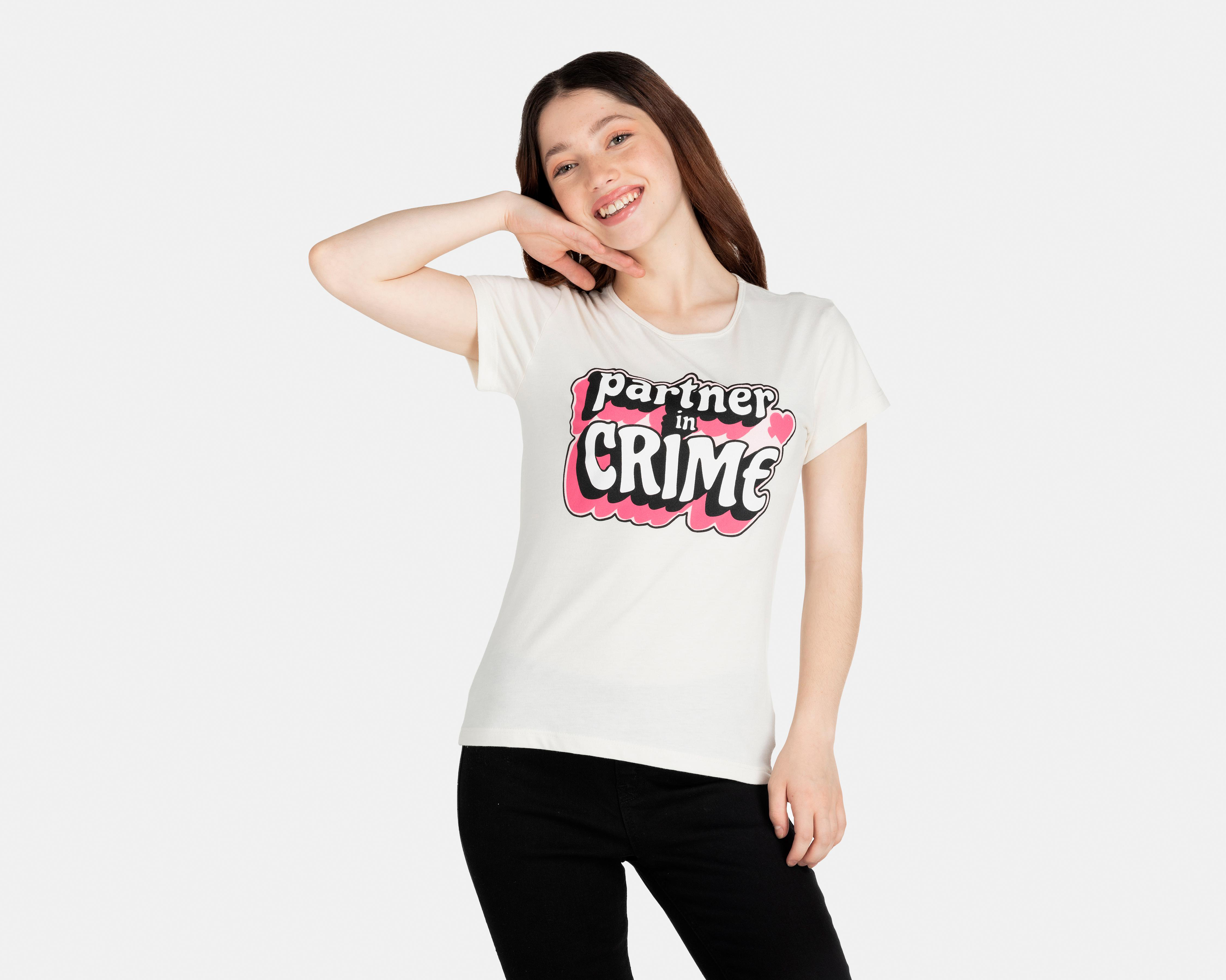 Foto 2 pulgar | Playera Girls Attitude Juvenil
