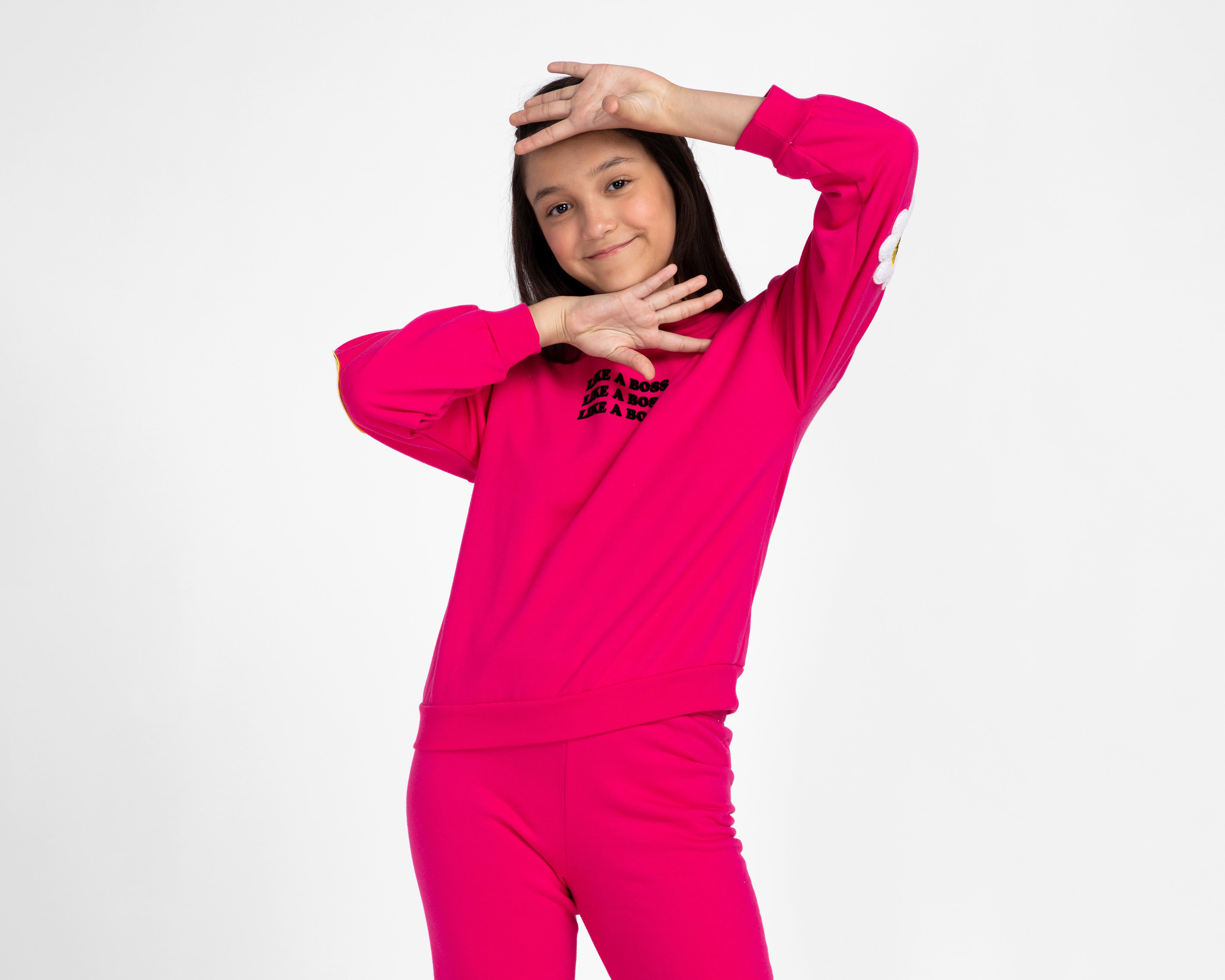 Foto 5 pulgar | Pants y Sudadera Girls Attitude Juvenil