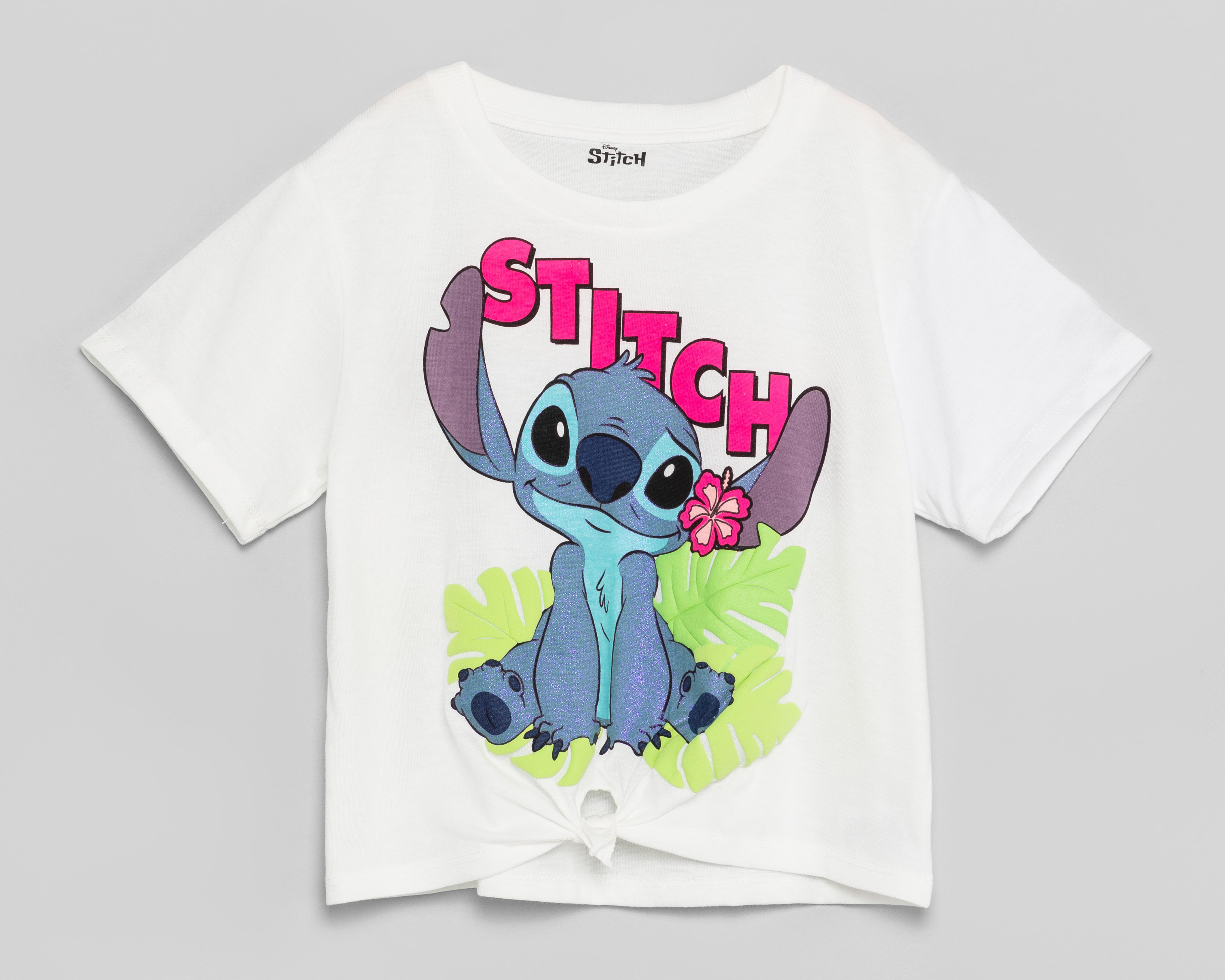 Foto 2 pulgar | Playera Disney Manga Corta Estampada para Niña