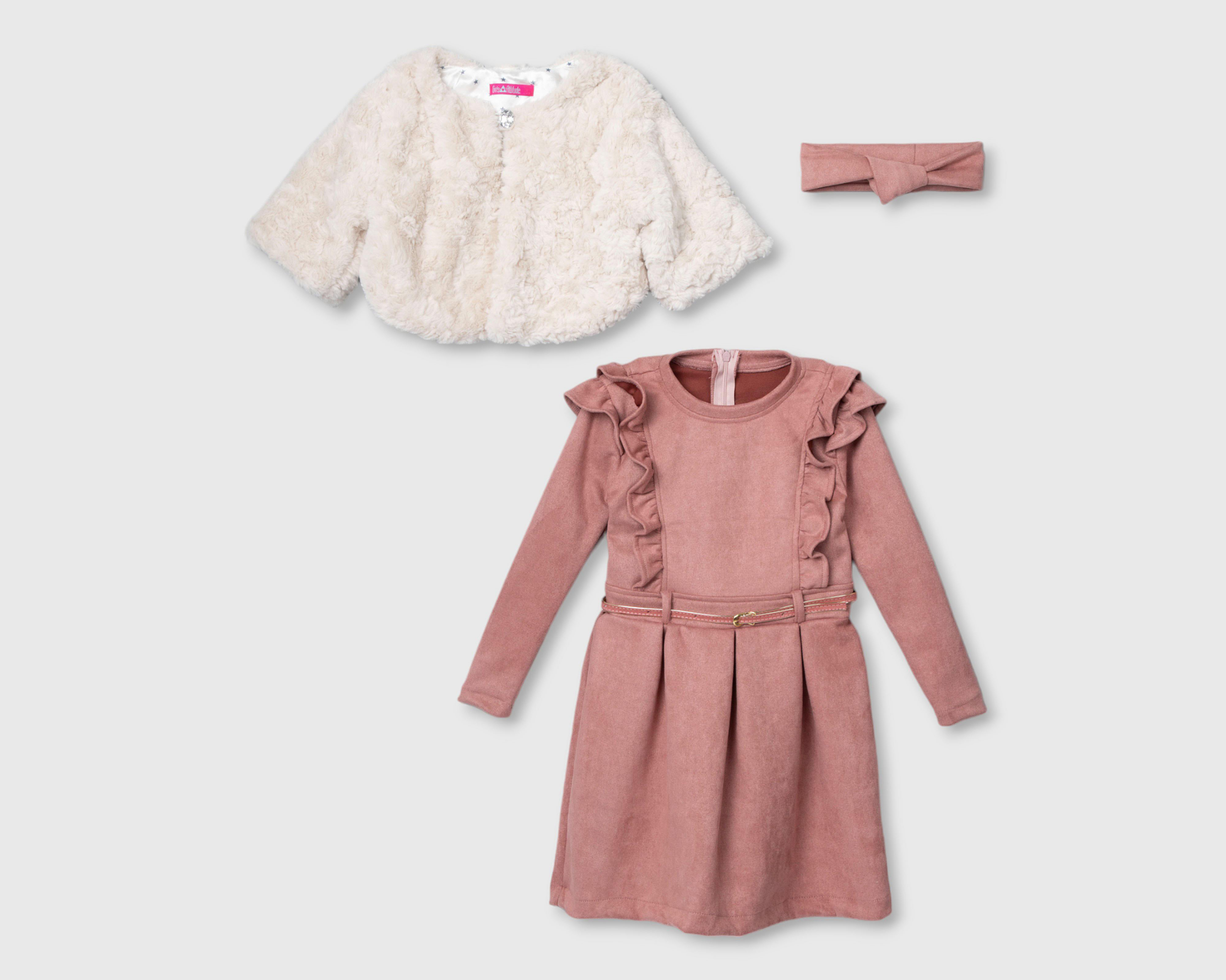 Vestido Girls Attitude para Niña con Torera + Tiara $519