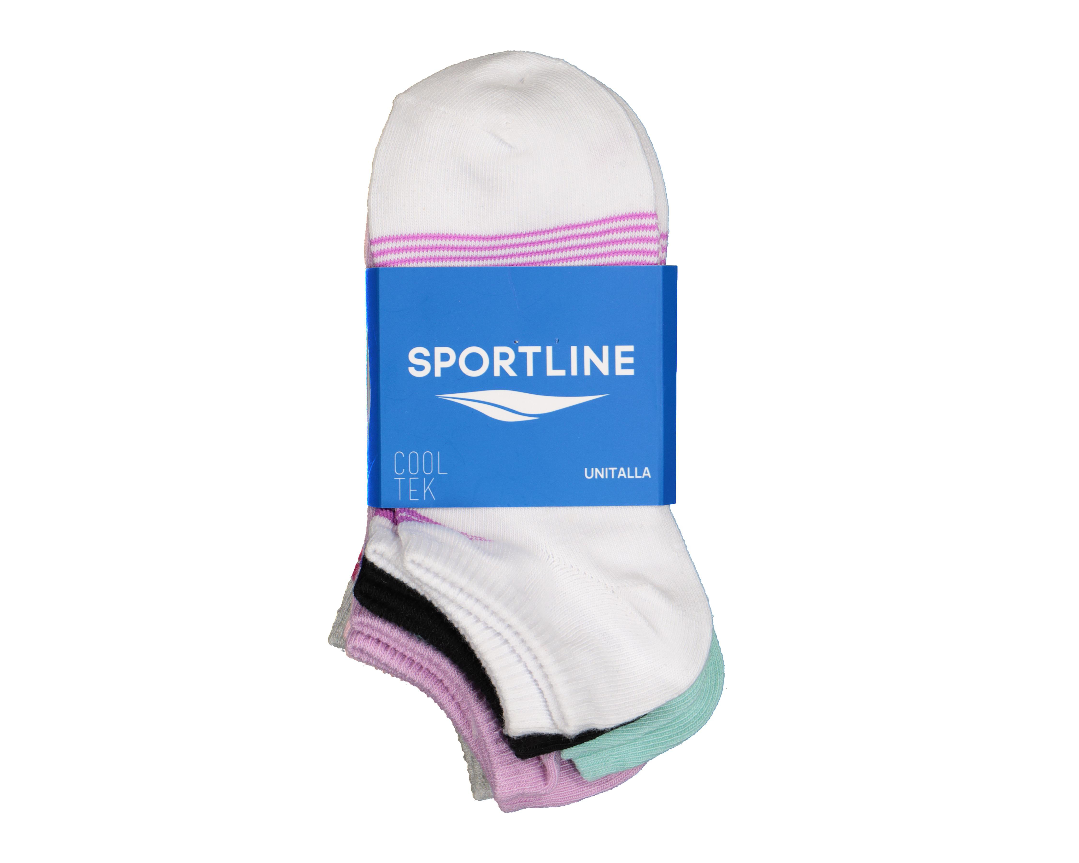 Foto 4 pulgar | Calcetas Deportivas Tines Sportline Cool-Tek para Niña 6 Pares