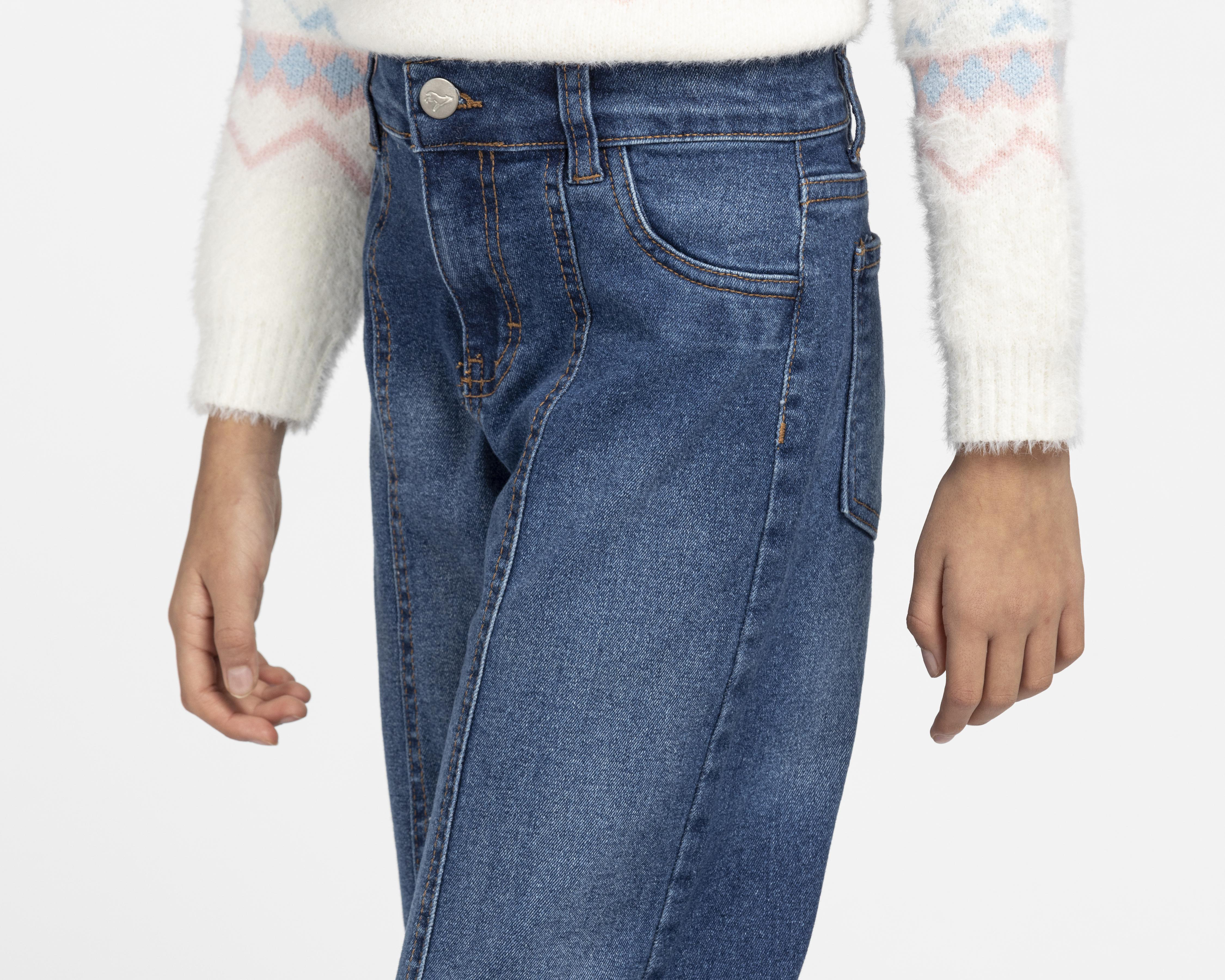 Foto 4 | Pantalón Refill Flare Azul