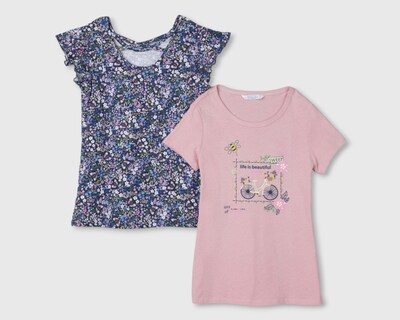Foto 1 | Playera Refill para Niña 2 Piezas