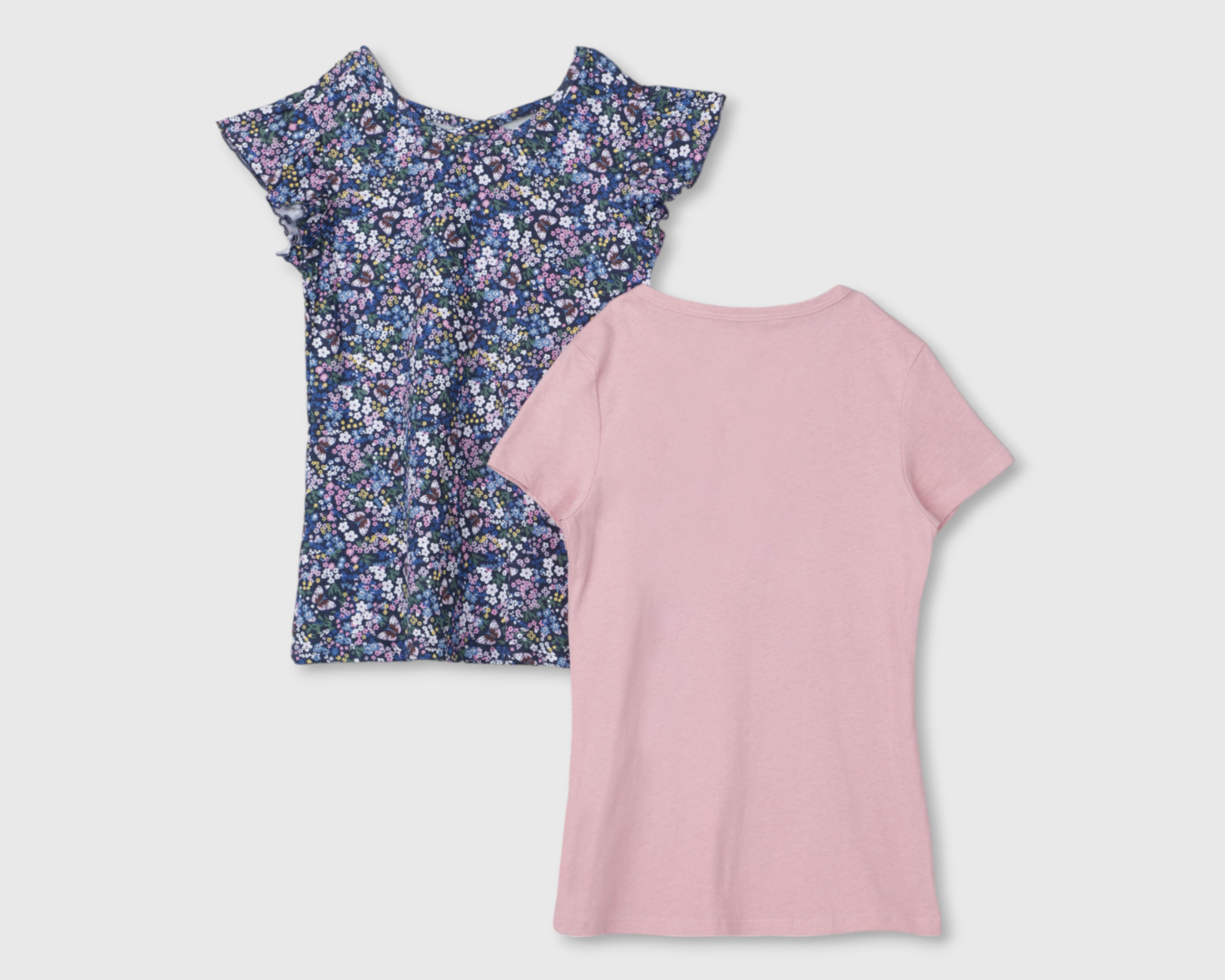 Foto 3 pulgar | Playera Refill para Niña 2 Piezas