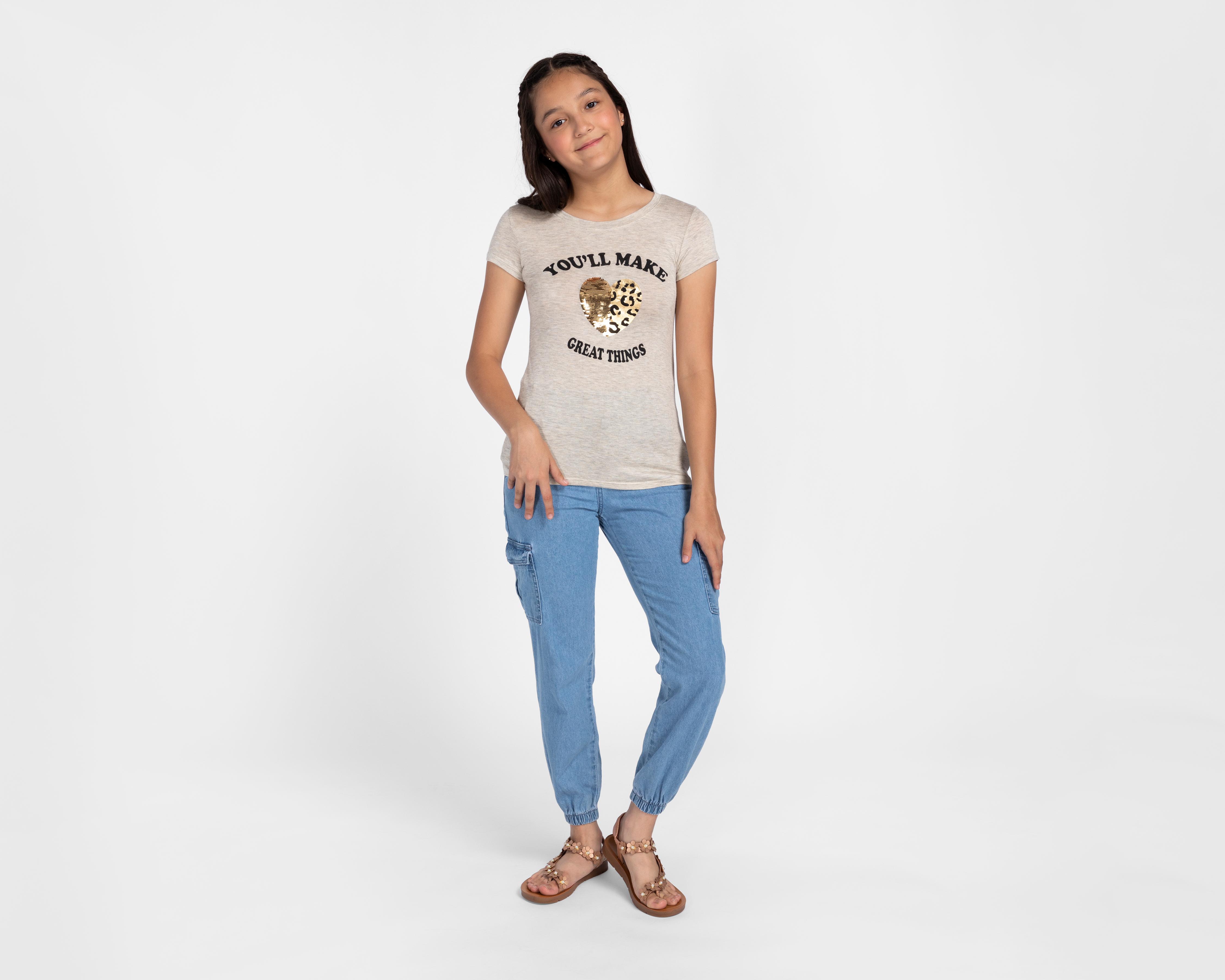 Foto 3 pulgar | Playera Girls Attitude Juvenil