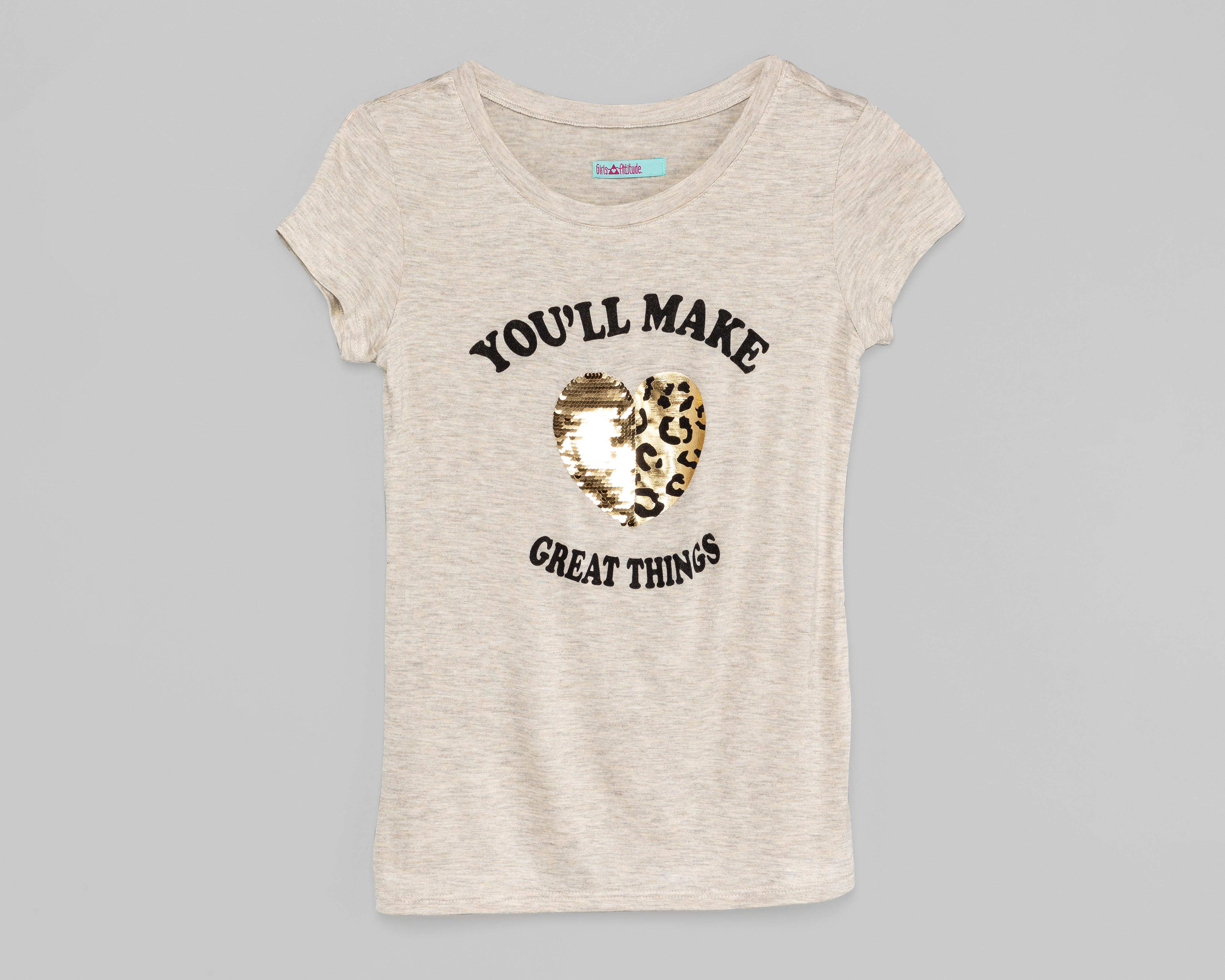 Foto 6 pulgar | Playera Girls Attitude Juvenil