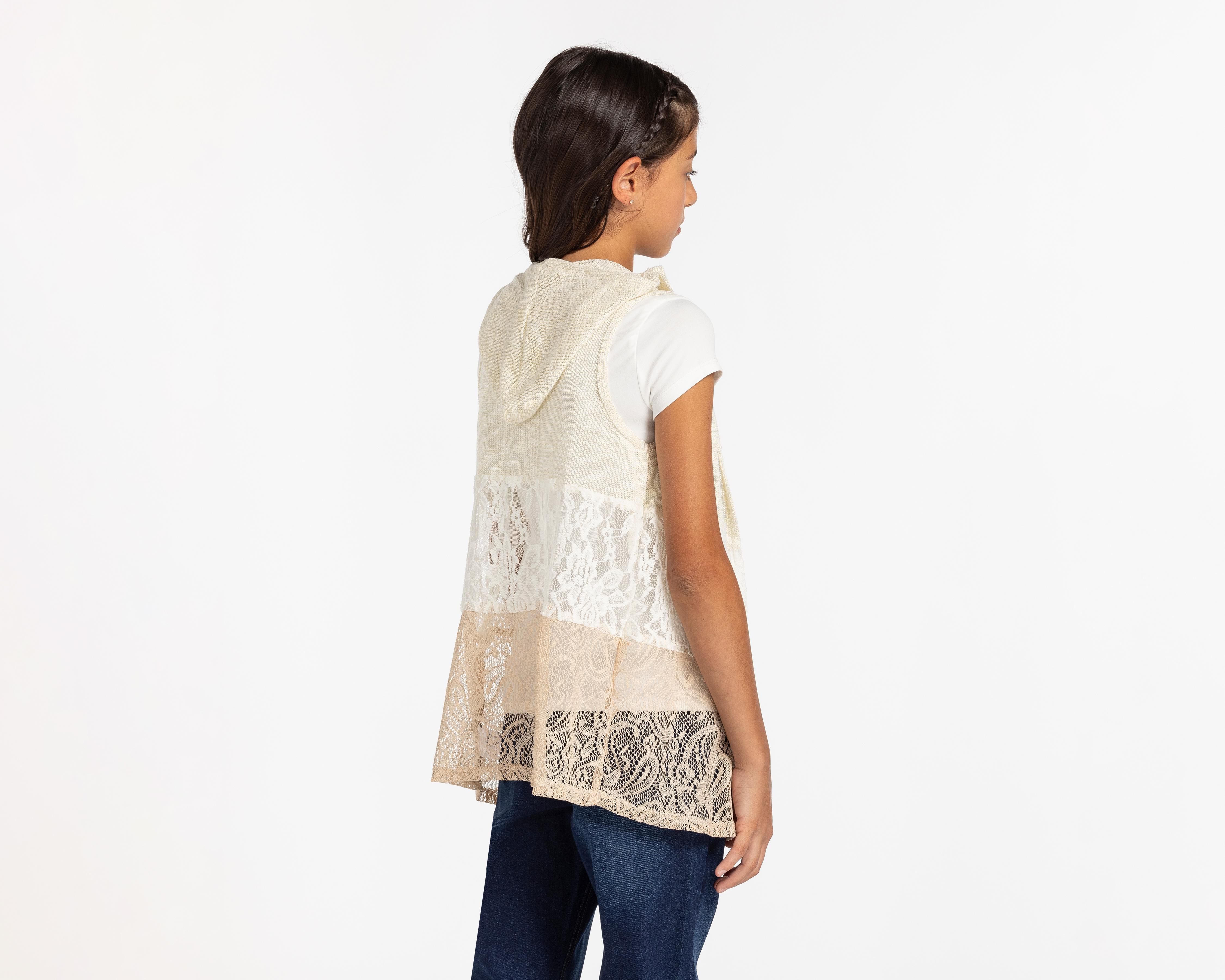 Foto 2 | Playera y Chaleco Refill Estampada para Niña