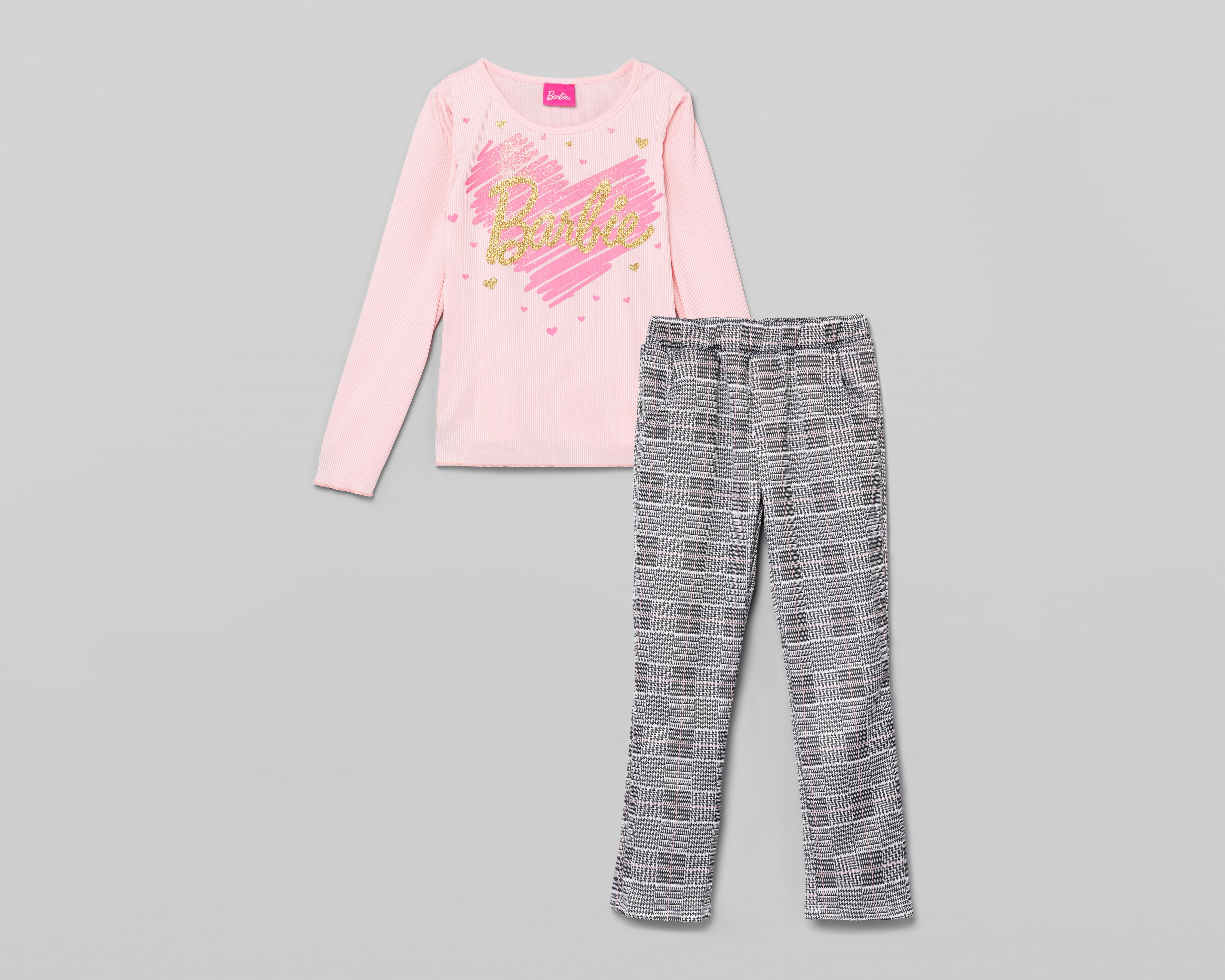 Conjunto con Pantalón Barbie para Niña 2 Piezas