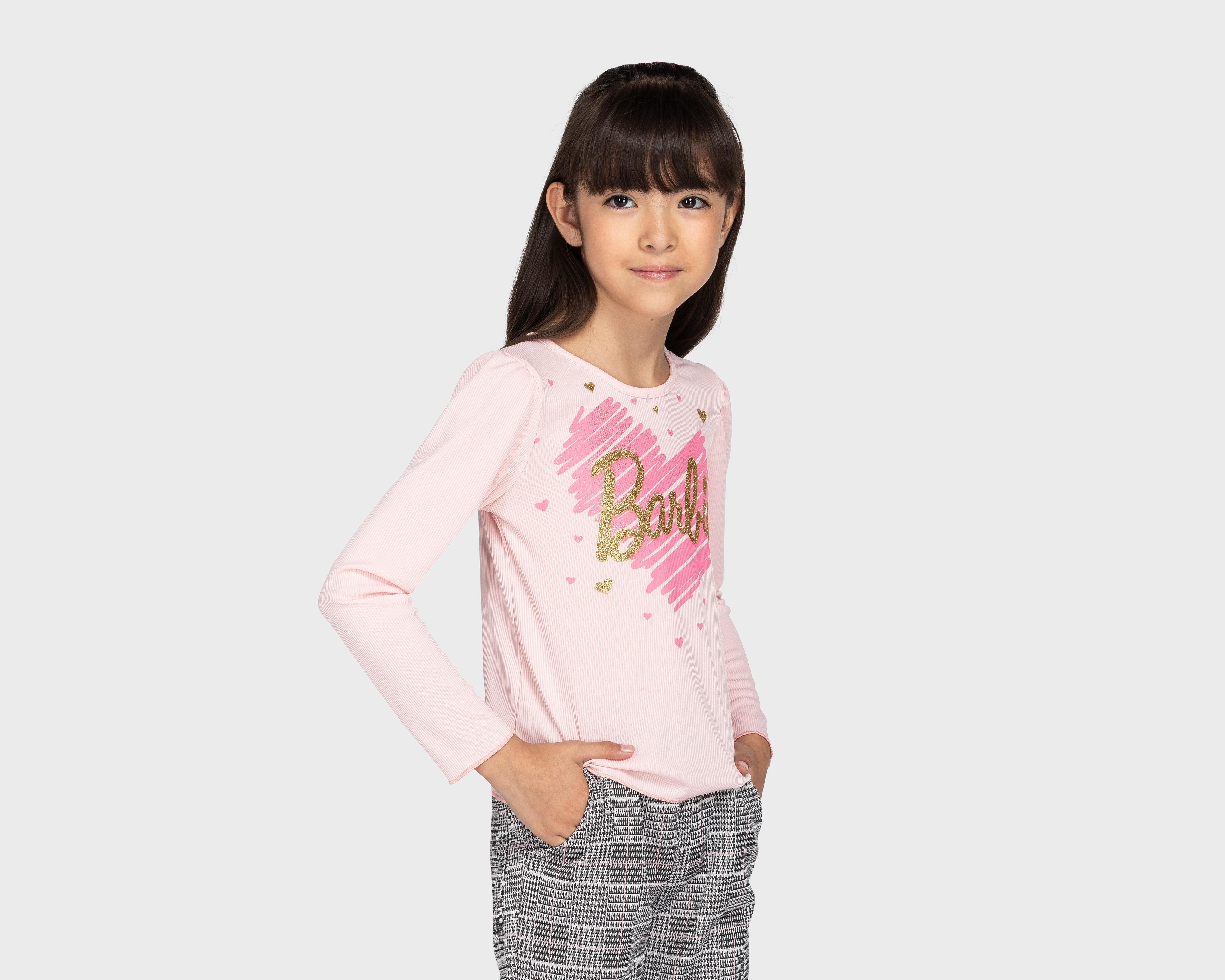 Foto 4 | Conjunto con Pantalón Barbie para Niña 2 Piezas