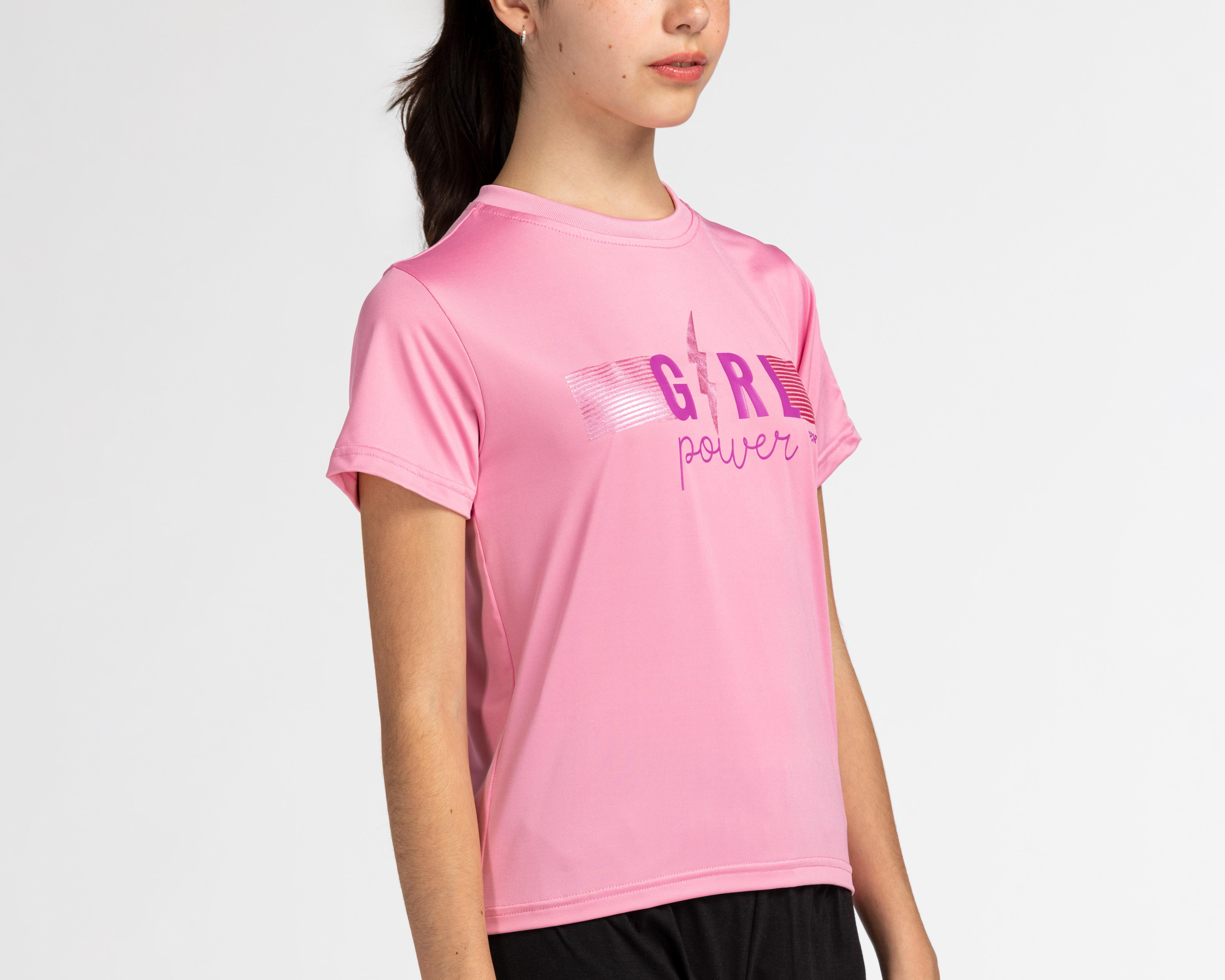 Foto 5 pulgar | Playera Sportline Manga Corta Estampada para Niña