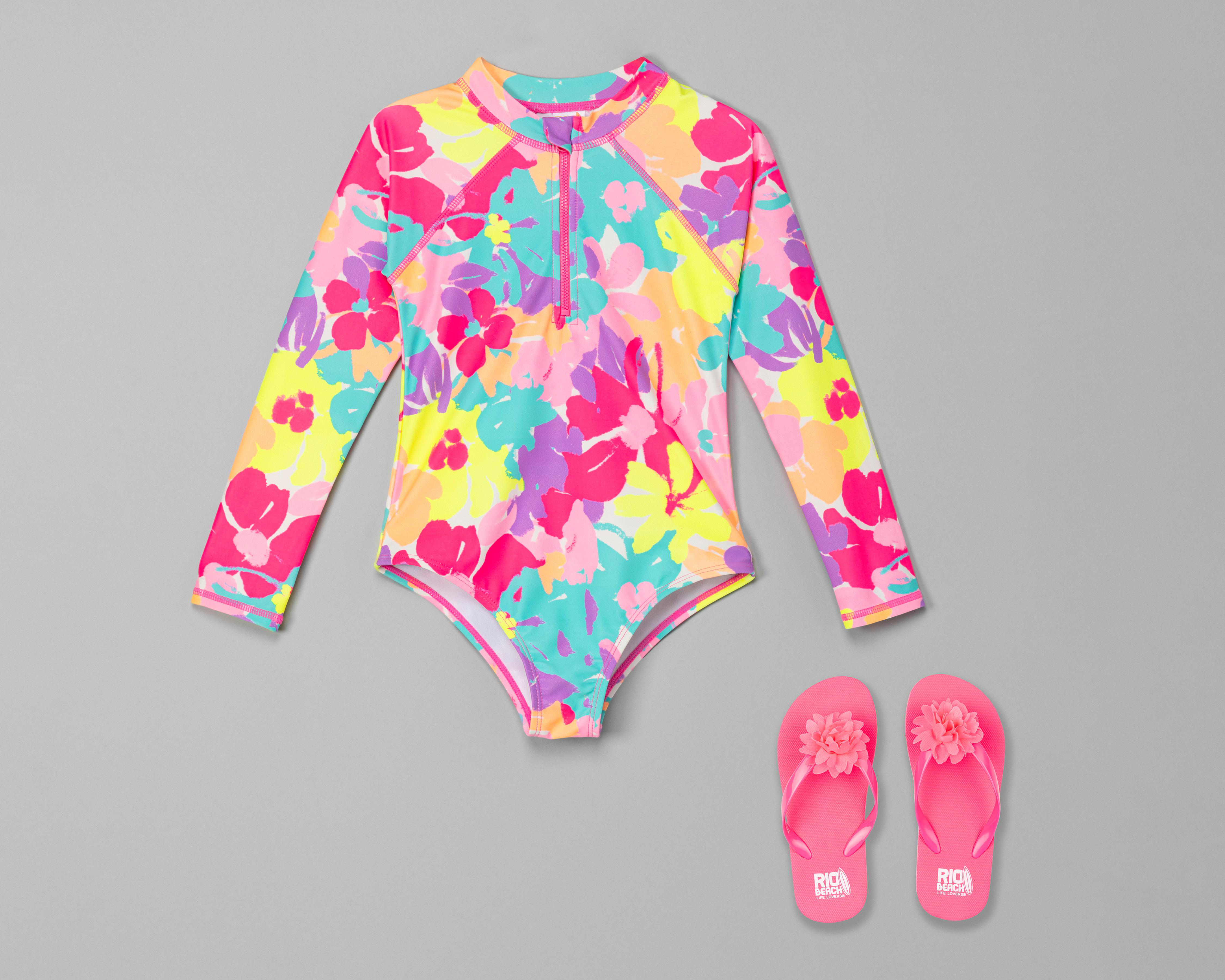 Traje de Baño Rio Beach Estampado Floral para Niña 2 Piezas