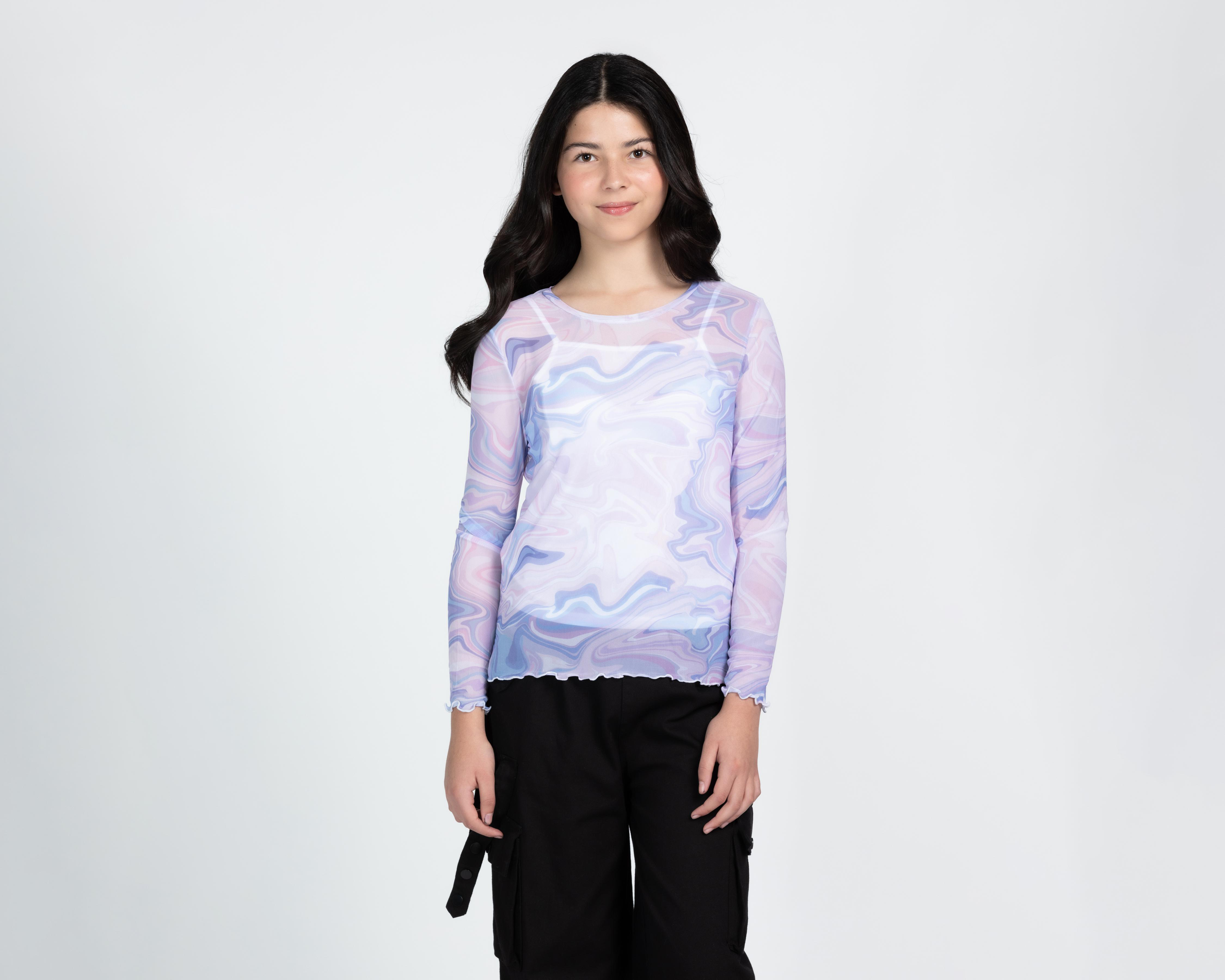 Foto 1 | Blusa Girls Attitude Manga Larga Tie-Dye para Niña