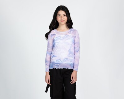 Foto 1 | Blusa Girls Attitude Manga Larga Tie-Dye para Niña