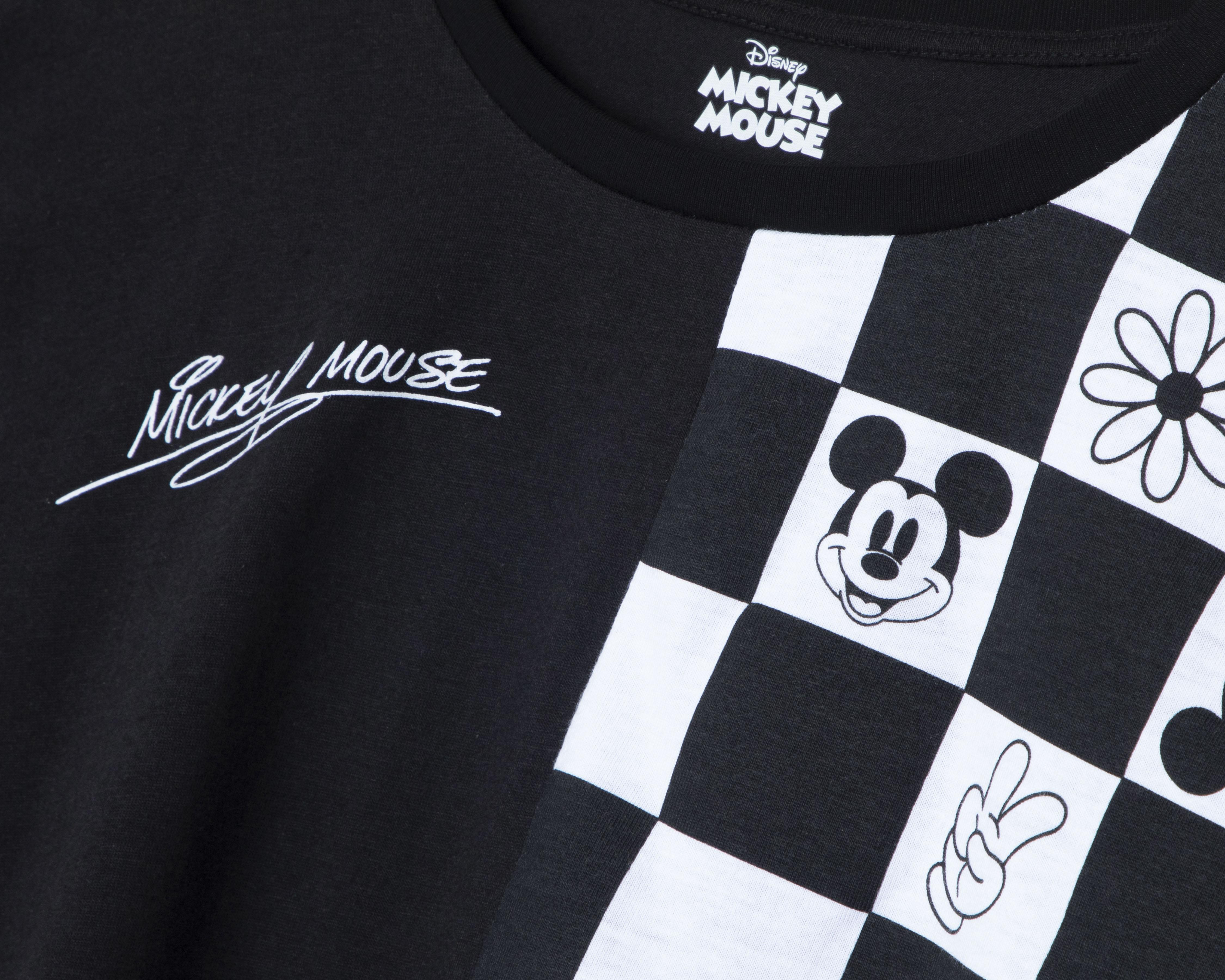 Foto 4 pulgar | Playera Disney Mickey Mouse Manga Corta Estampada Juvenil