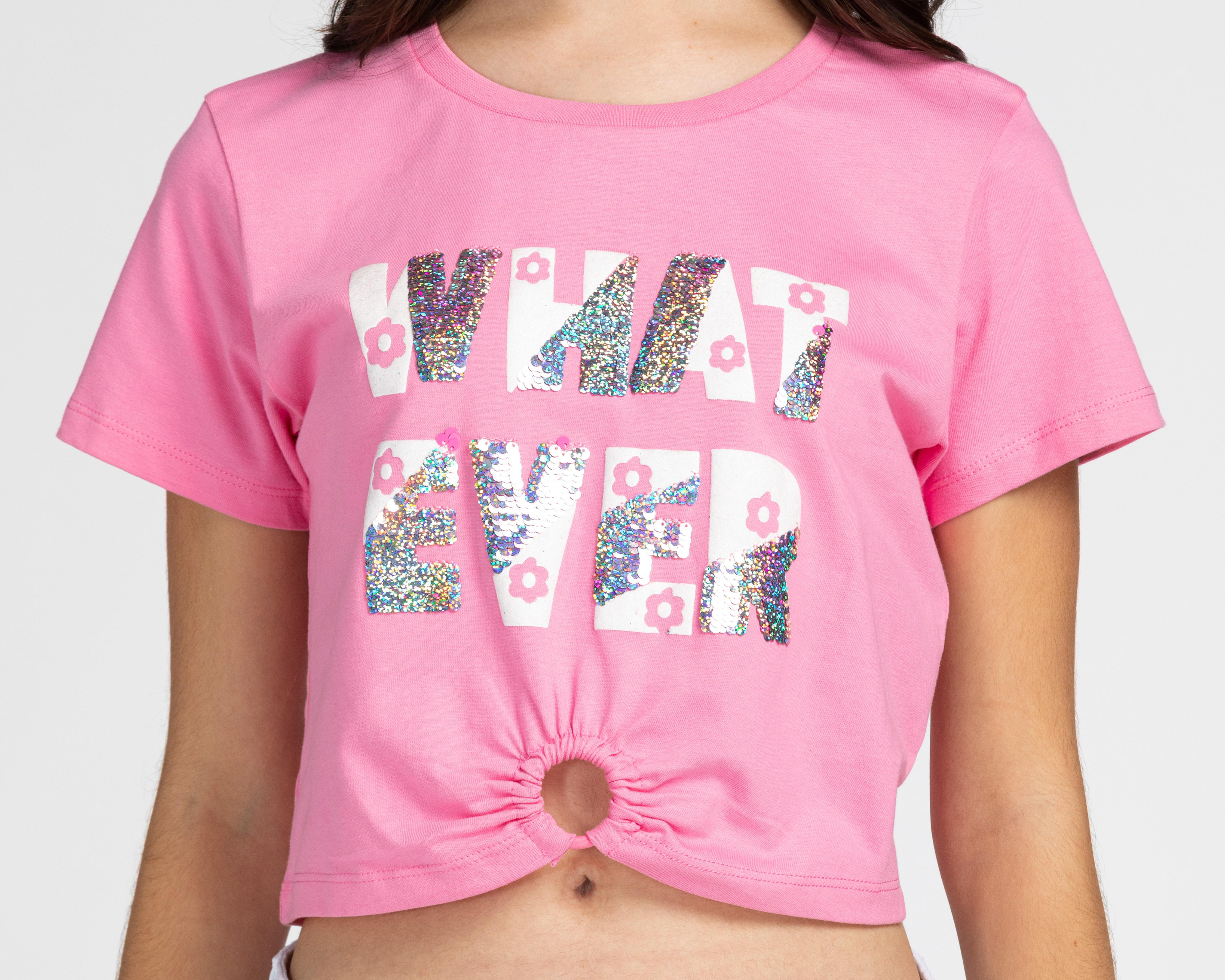 Foto 5 pulgar | Playera Girls Attitude Manga Corta Juvenil