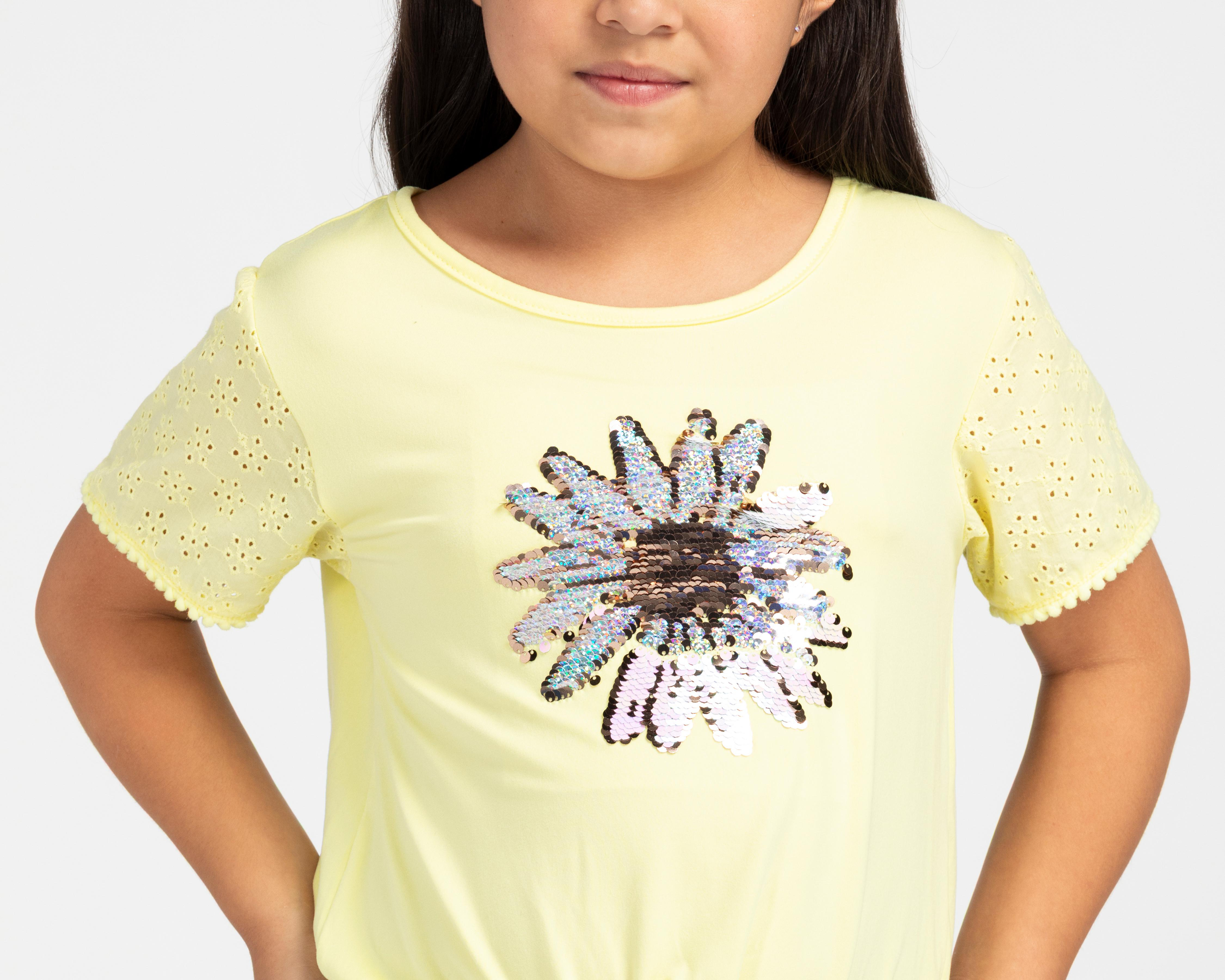 Foto 4 | Playera Refill con Lentejuela para Mujer