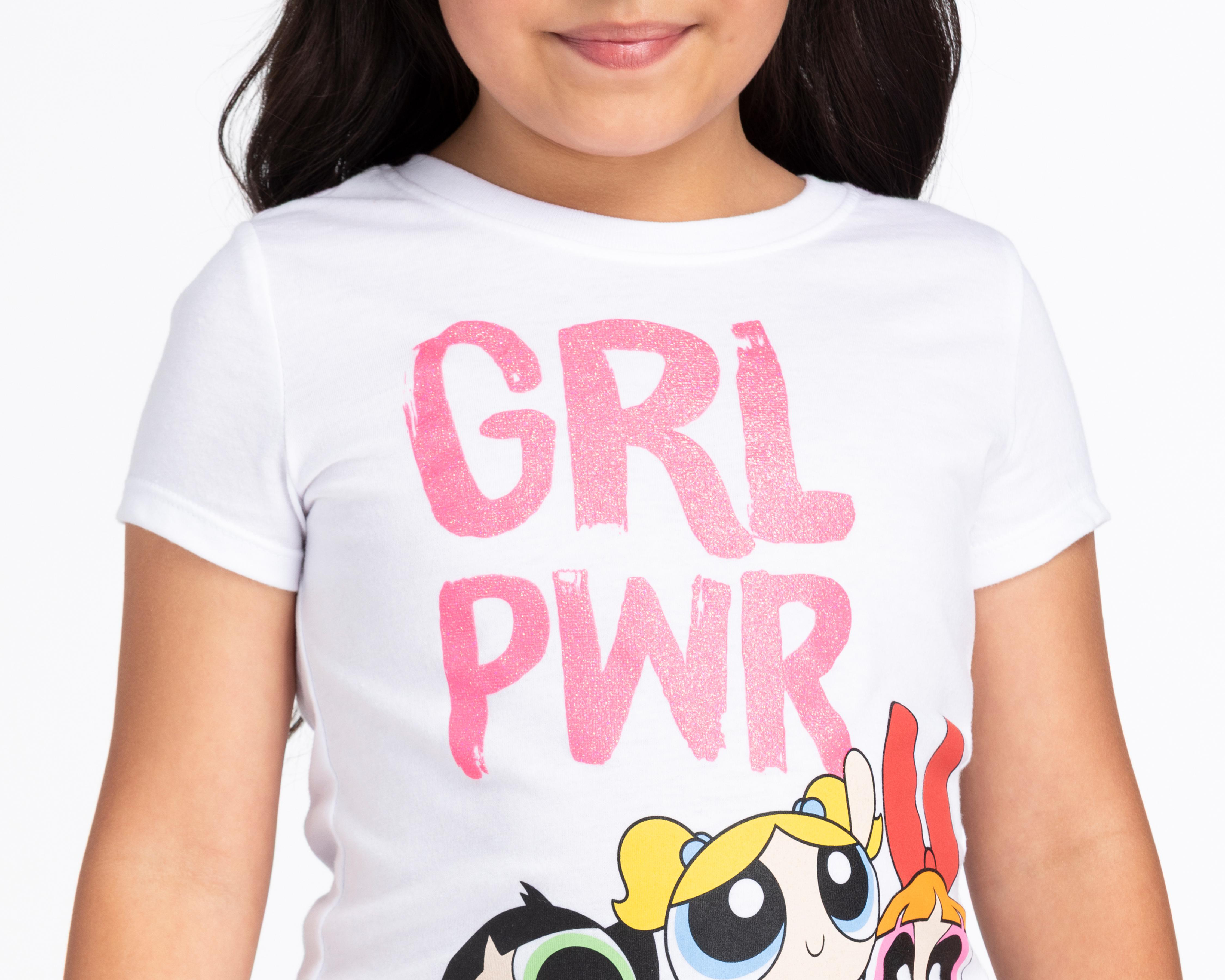 Foto 5 pulgar | Playera Las Chicas Superpoderosas Manga Corta Estampada para Niña