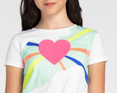 Foto 4 | Playera Girls Attitude Manga Corta Estampada para Niña