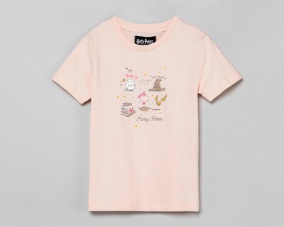 Foto 1 | Playera Harry Potter Manga Corta con Estampado para Niña