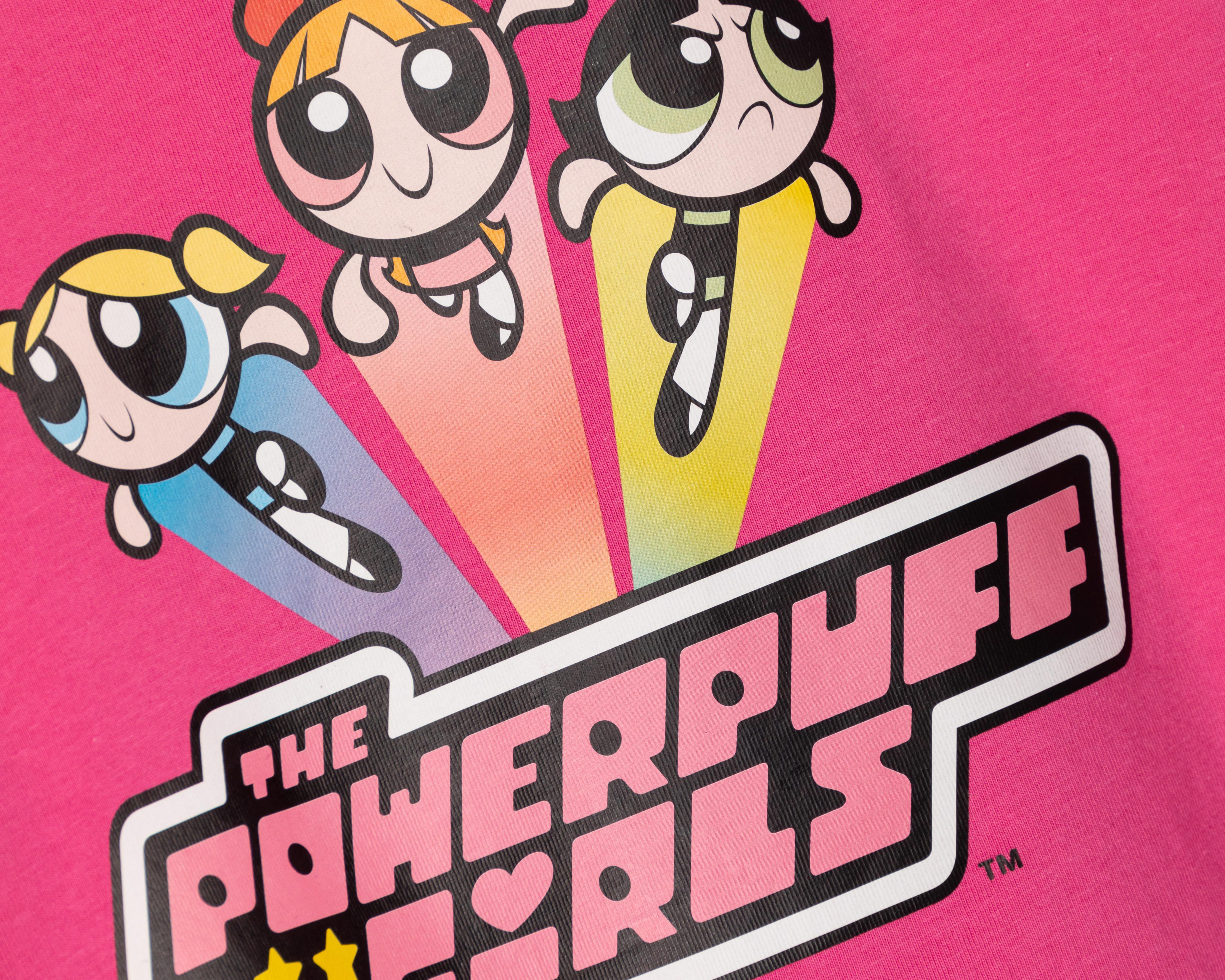 Foto 4 pulgar | Playera The Powerpuff Girls Manga Corta Estampada Juvenil