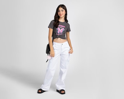 Foto 3 | Playera Girls Attitude Manga Corta Estampada Juvenil
