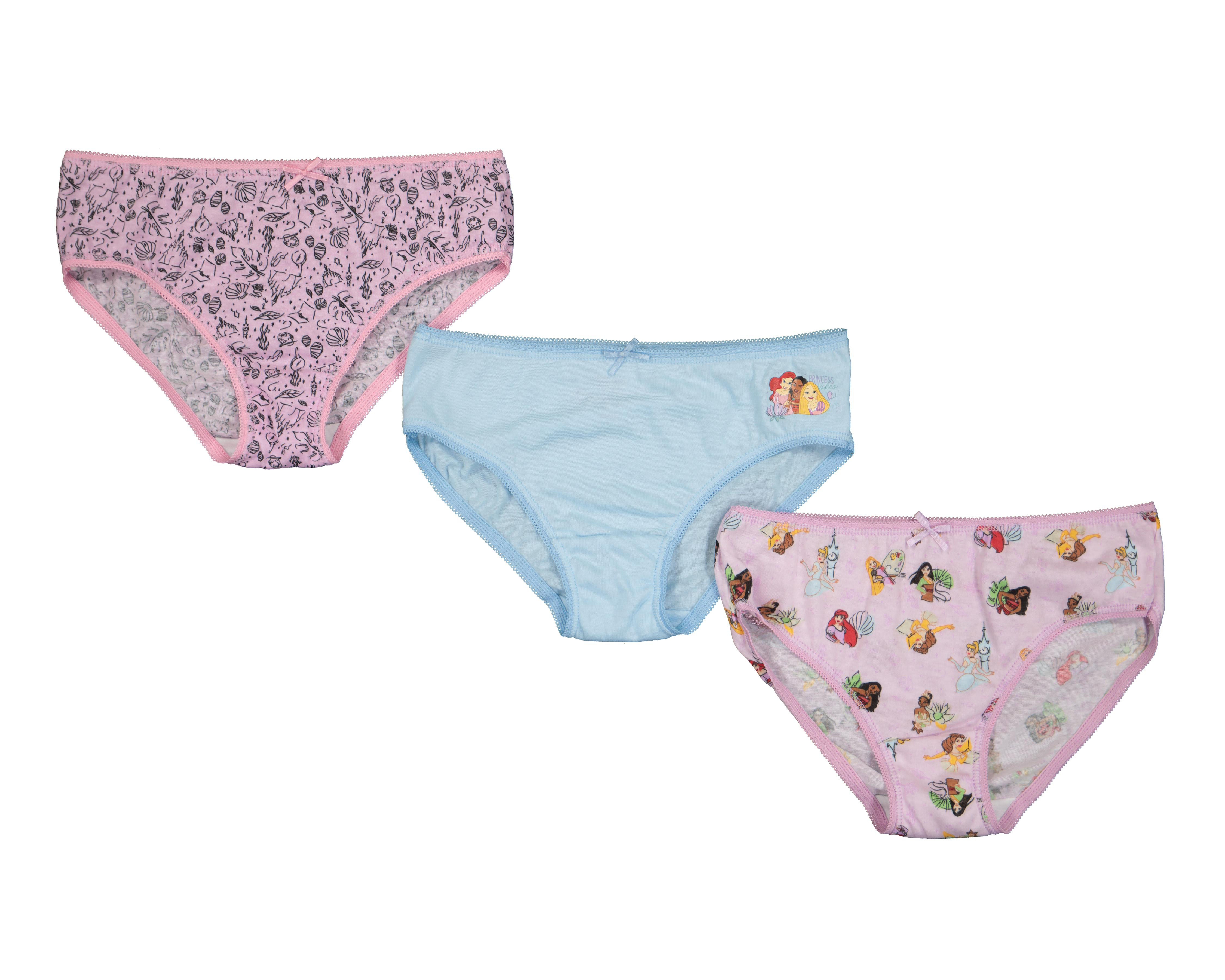 Pantaleta Disney Princesas para Niña 3 Piezas