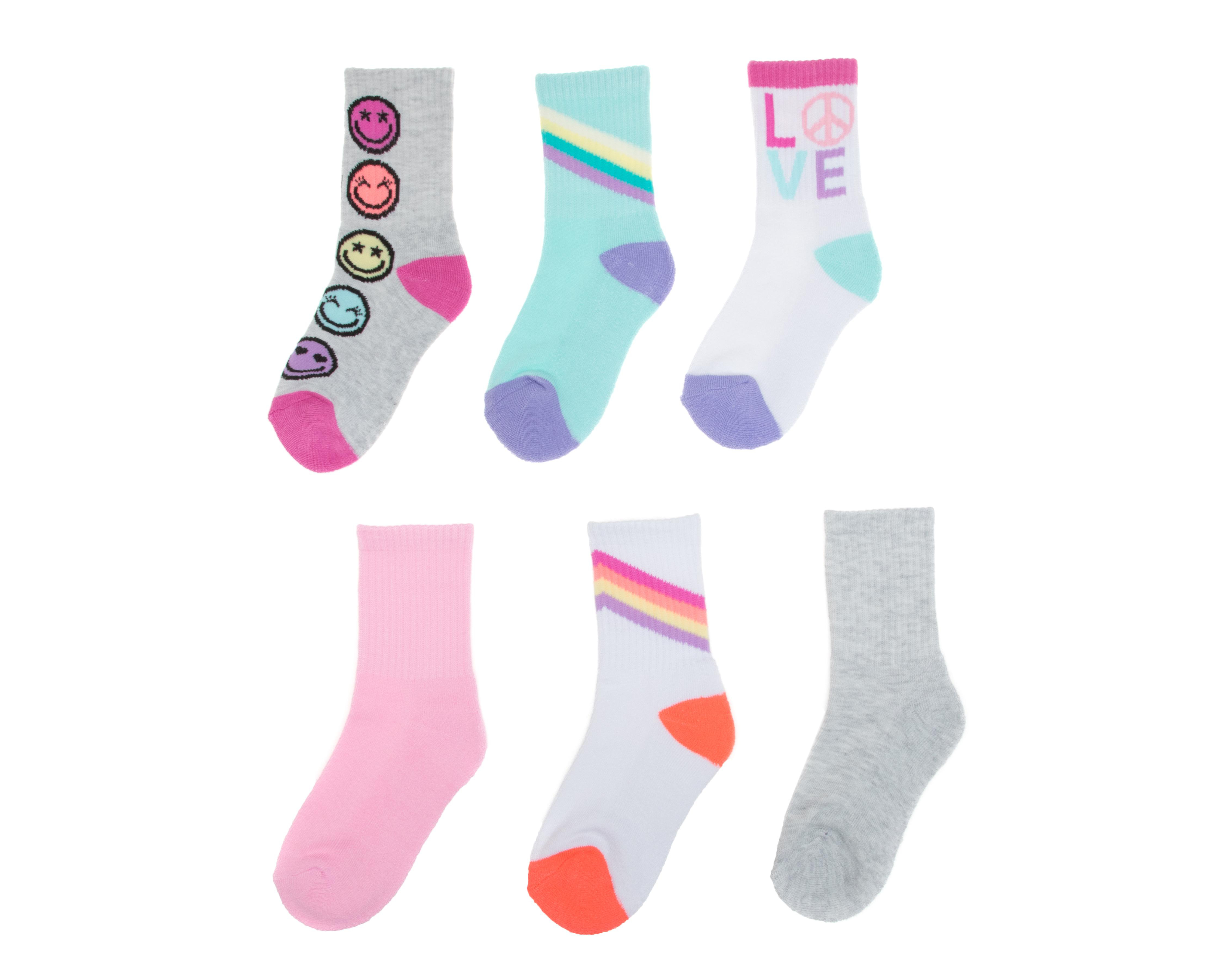 Calcetas Tobilleras Girls Attitude para Niña 6 Pares $139