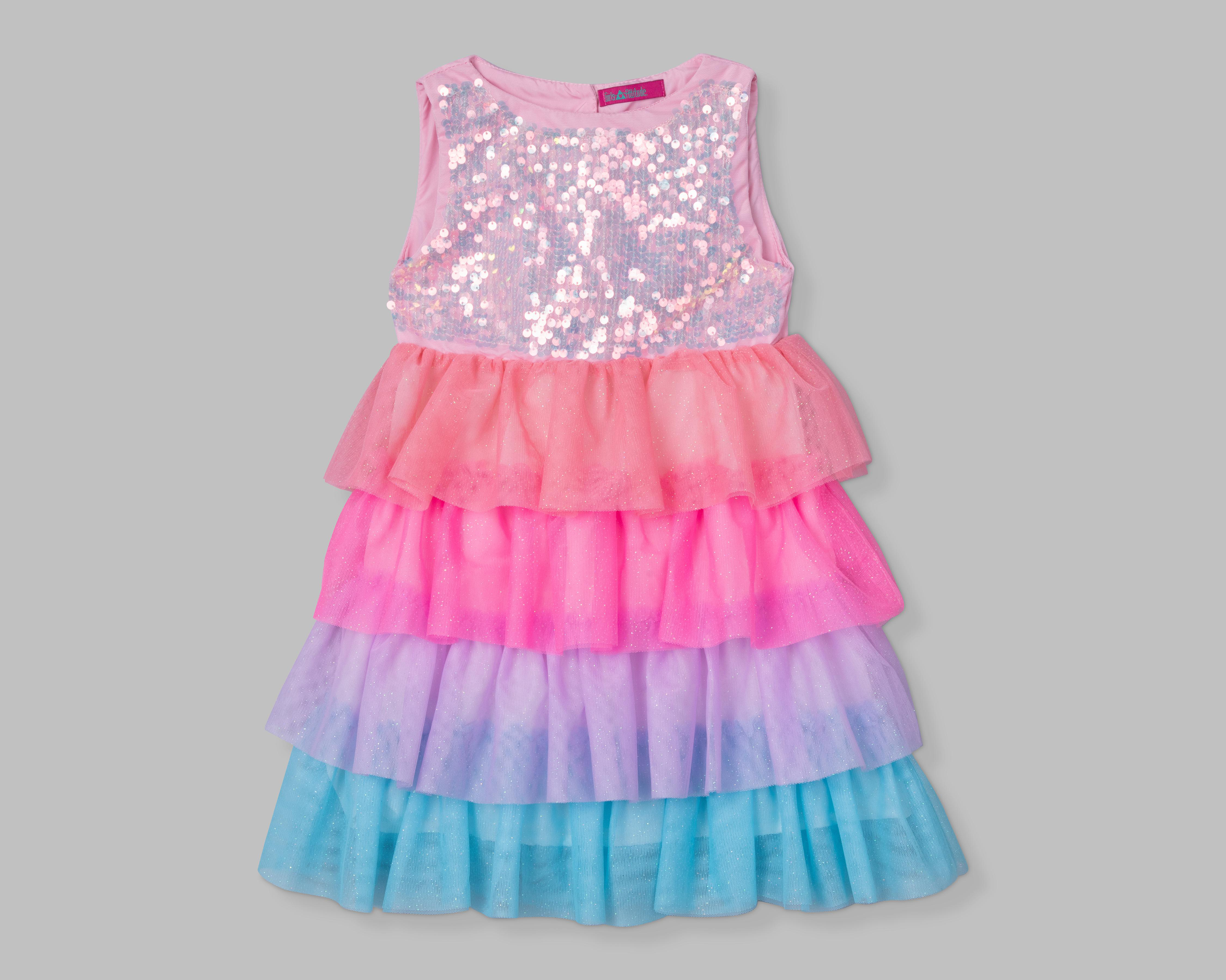 Vestido Multicolor Girls Attitude para Niña $359
