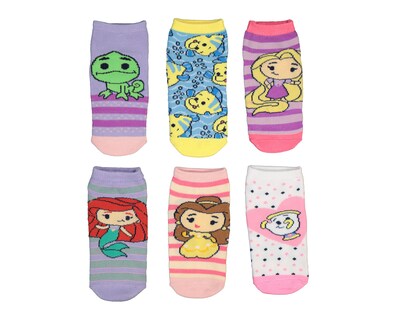 Foto 1 | Calcetas Disney Princesas para Niña 6 Piezas