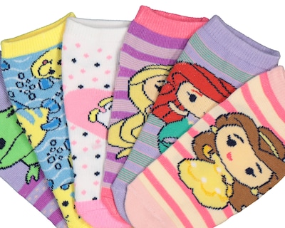 Foto 2 | Calcetas Disney Princesas para Niña 6 Piezas