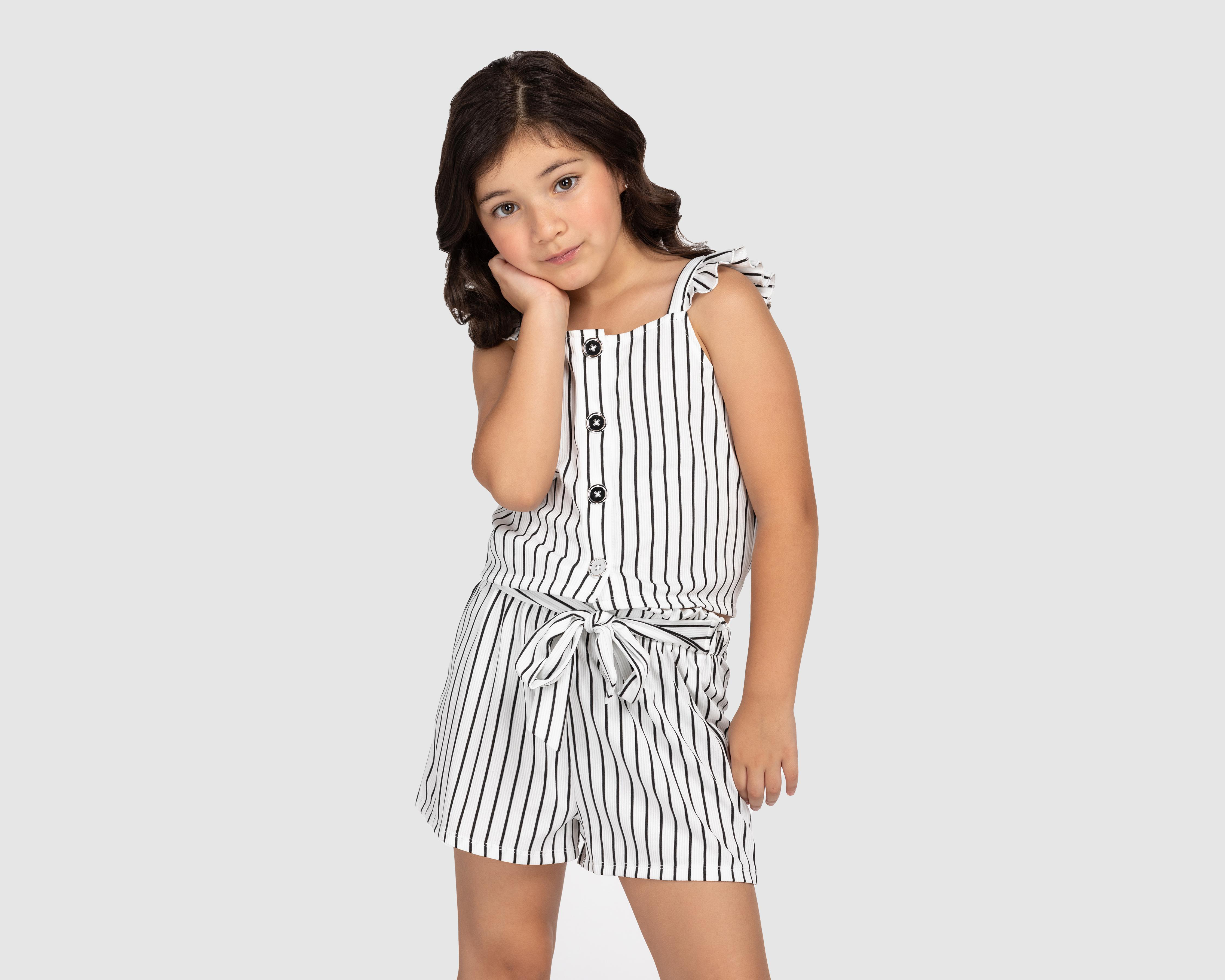 Foto 6 pulgar | Conjunto de Blusa y Short Refill para Niña