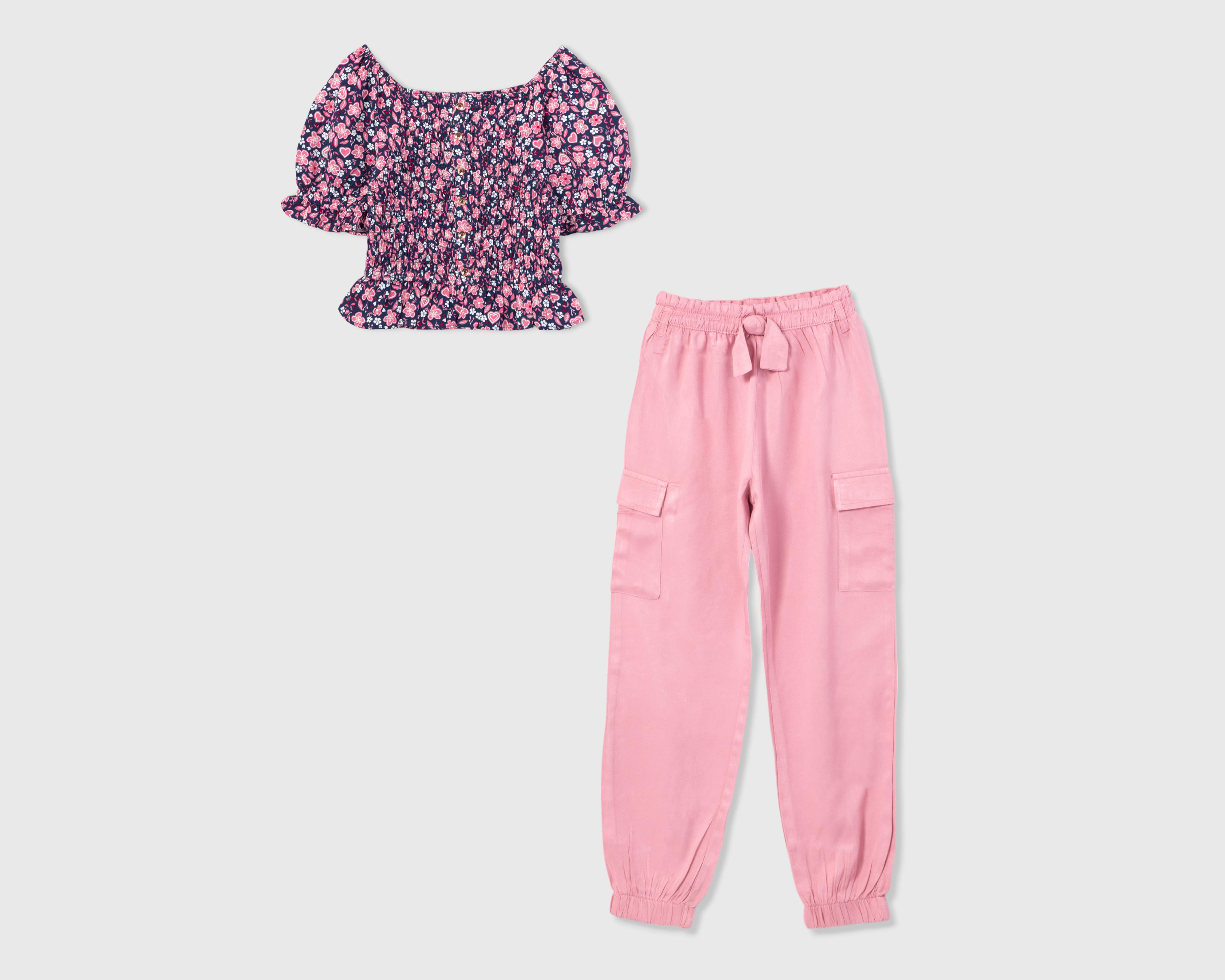 Conjunto de Blusa y Pantalón Refill para Niña