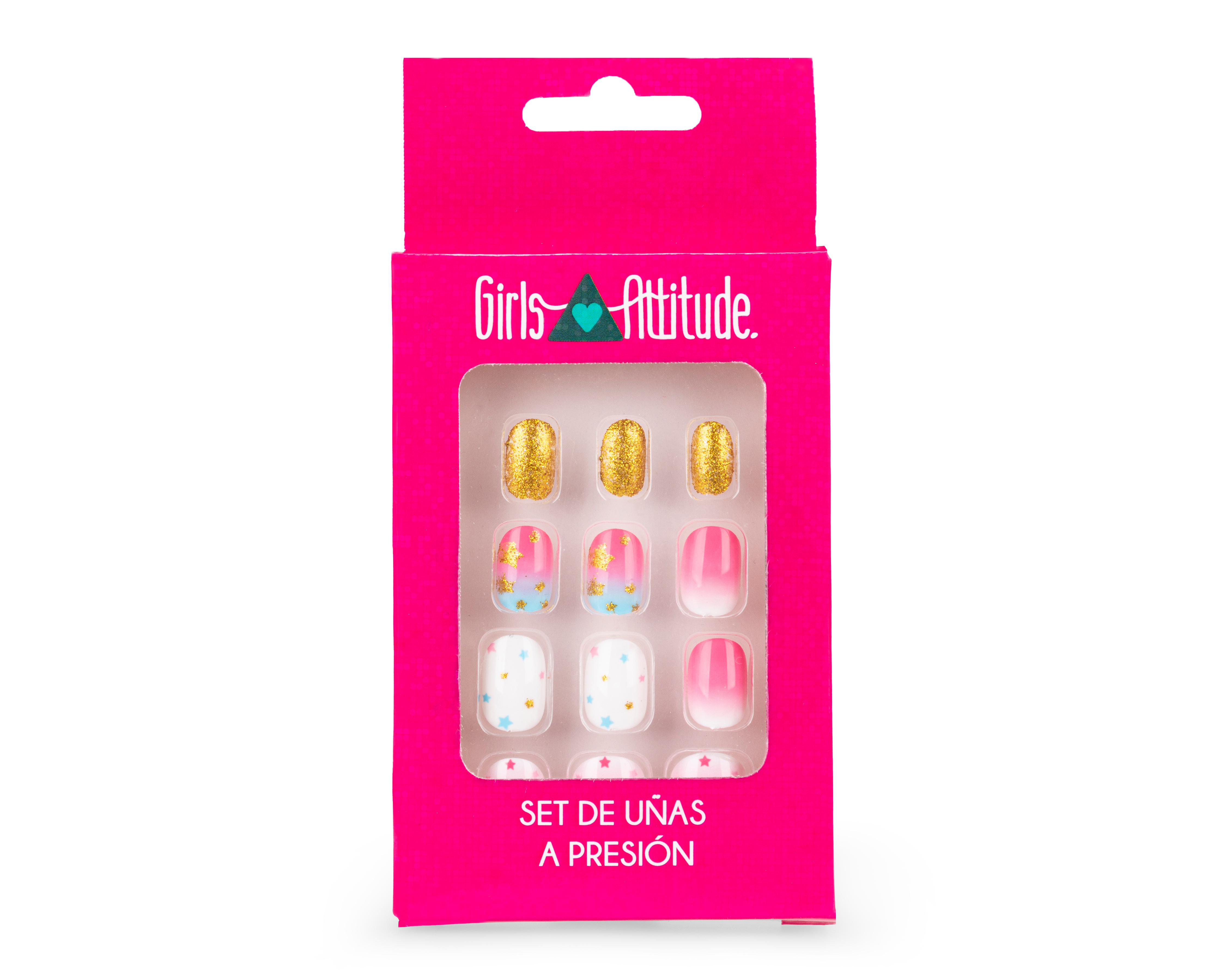 Foto 1 | Uñas Postizas Girls Attitude para Niña