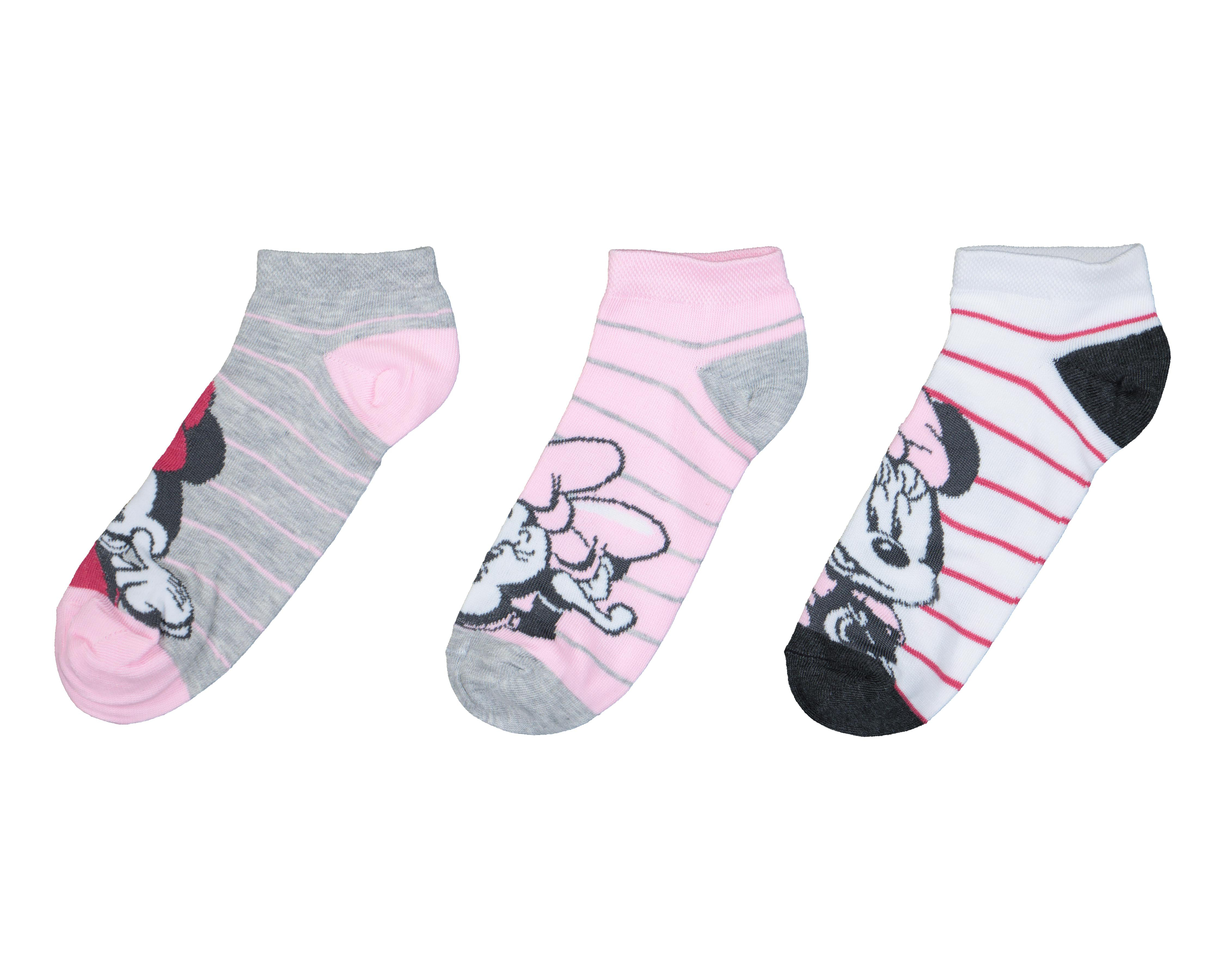 Calcetas Tines Disney Minnie Mouse para Niña 3 Pares