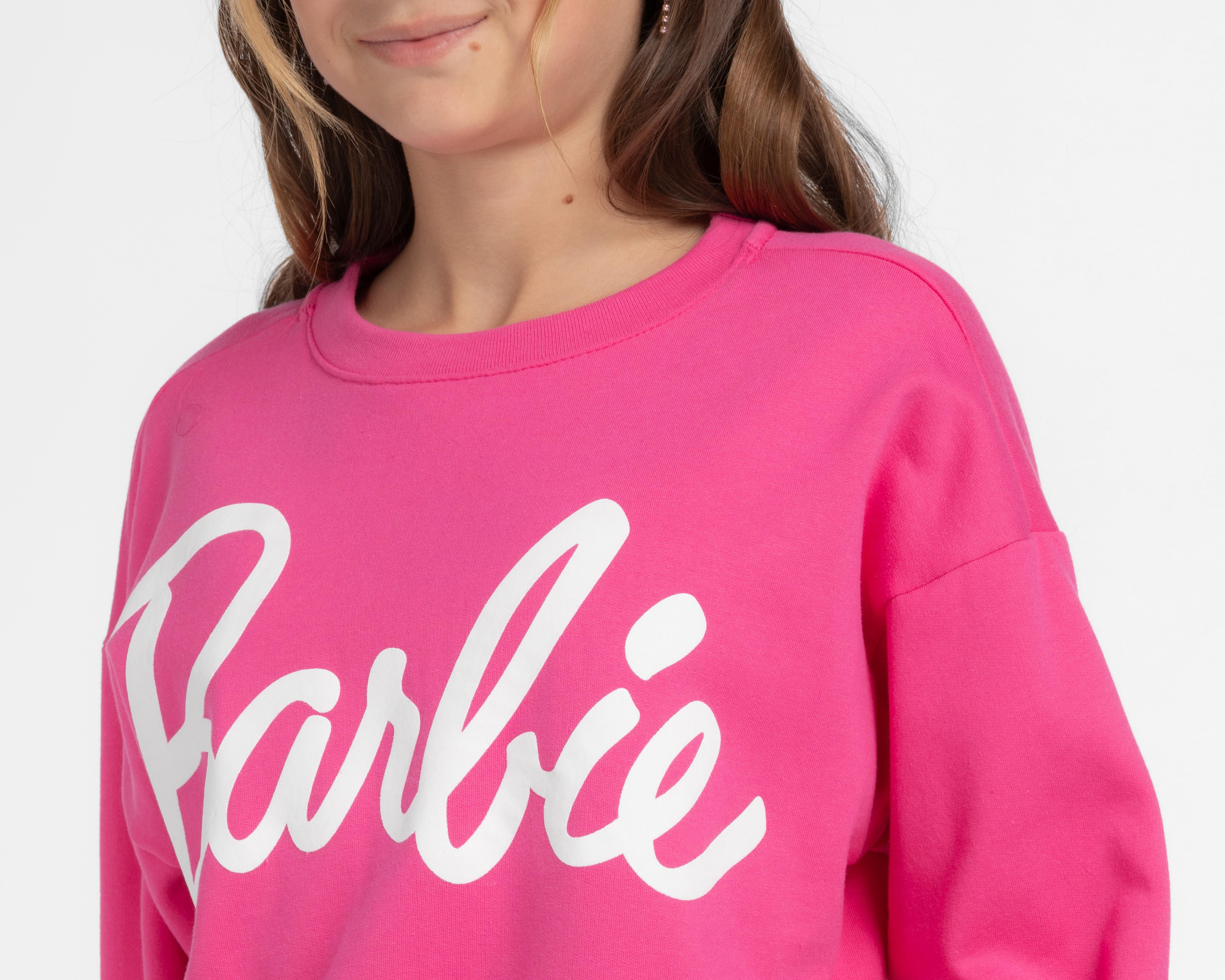 Foto 4 pulgar | Sudadera Barbie Juvenil