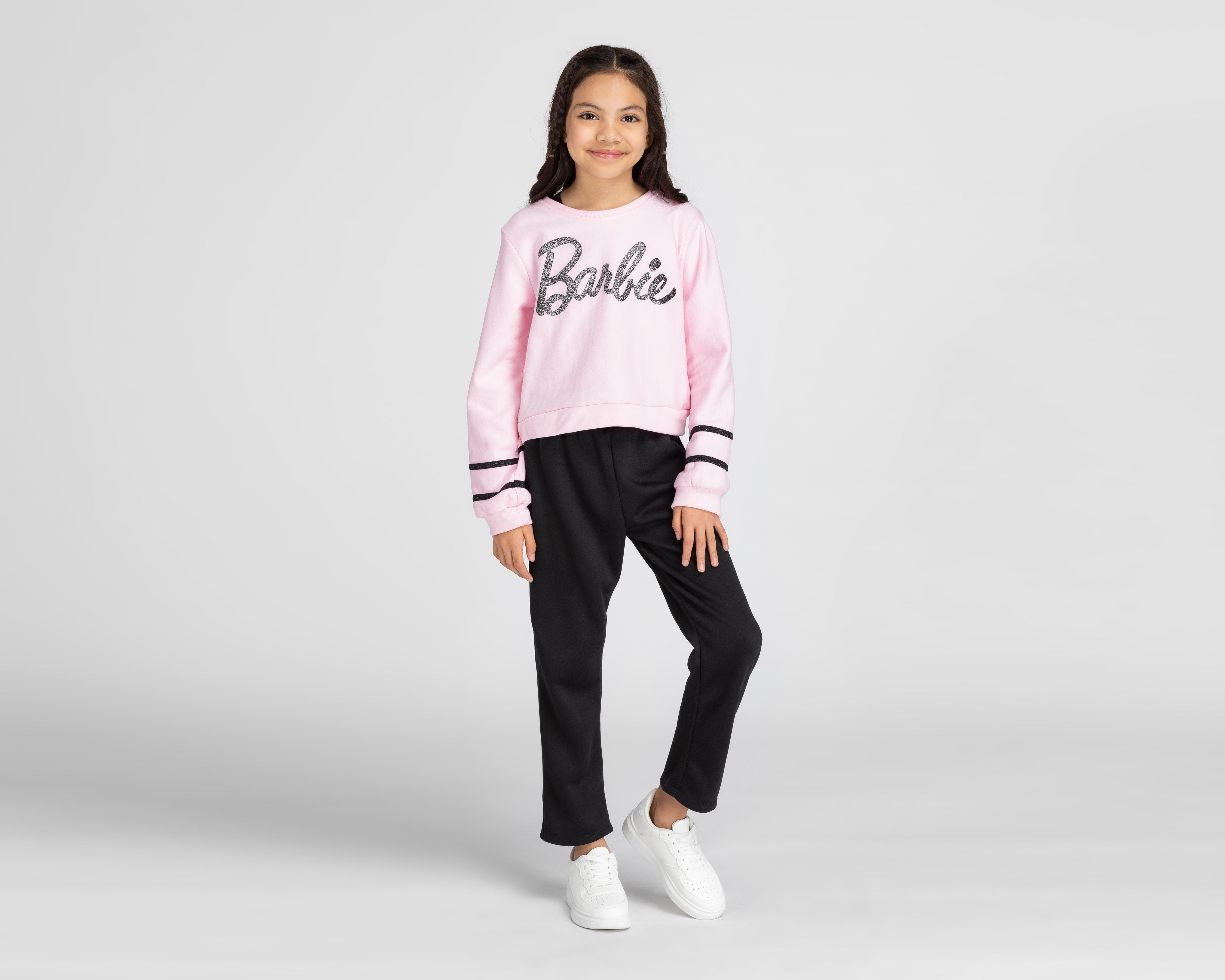 Foto 2 | Pants y Sudadera Barbie para Niña