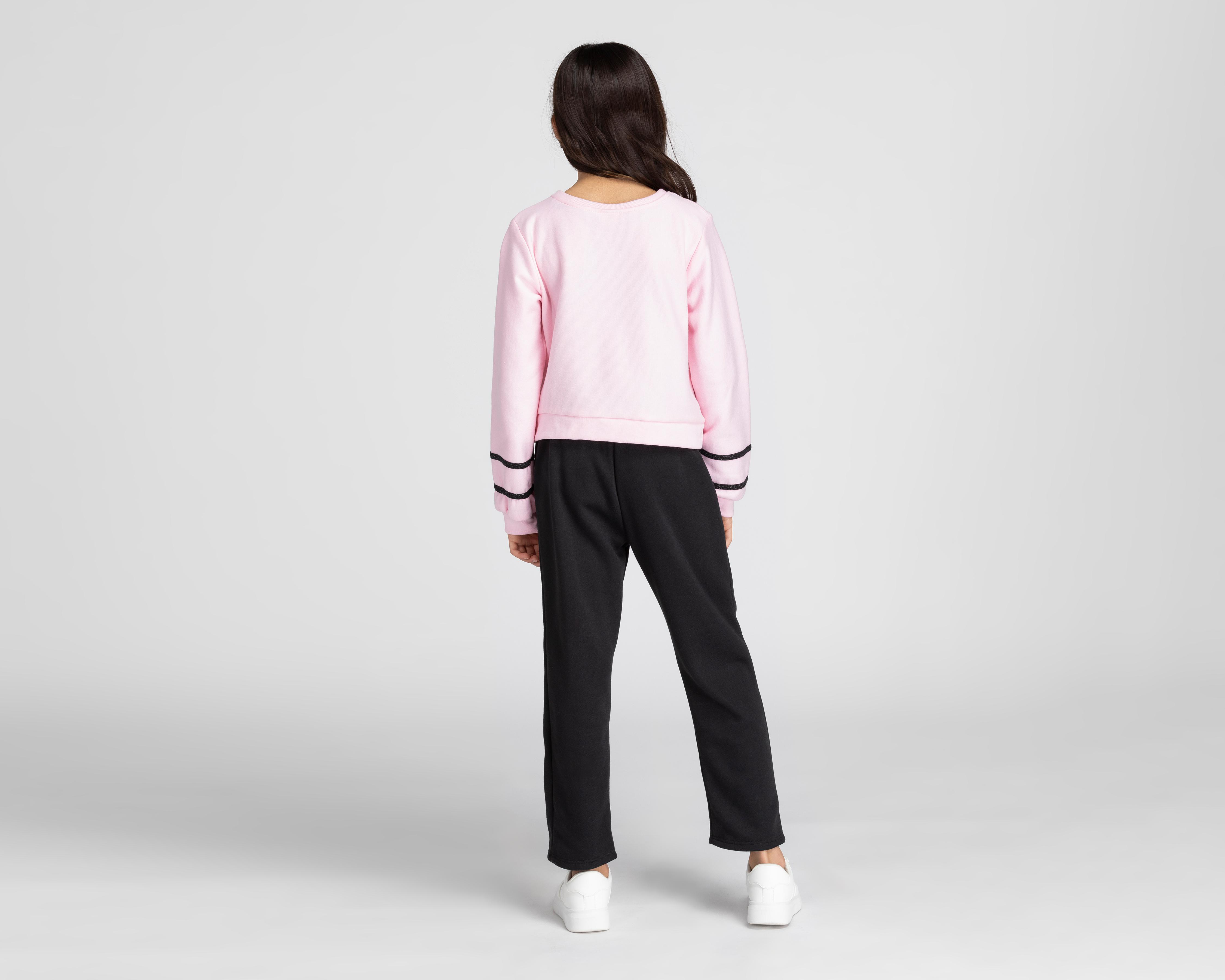 Foto 4 pulgar | Pants y Sudadera Barbie para Niña