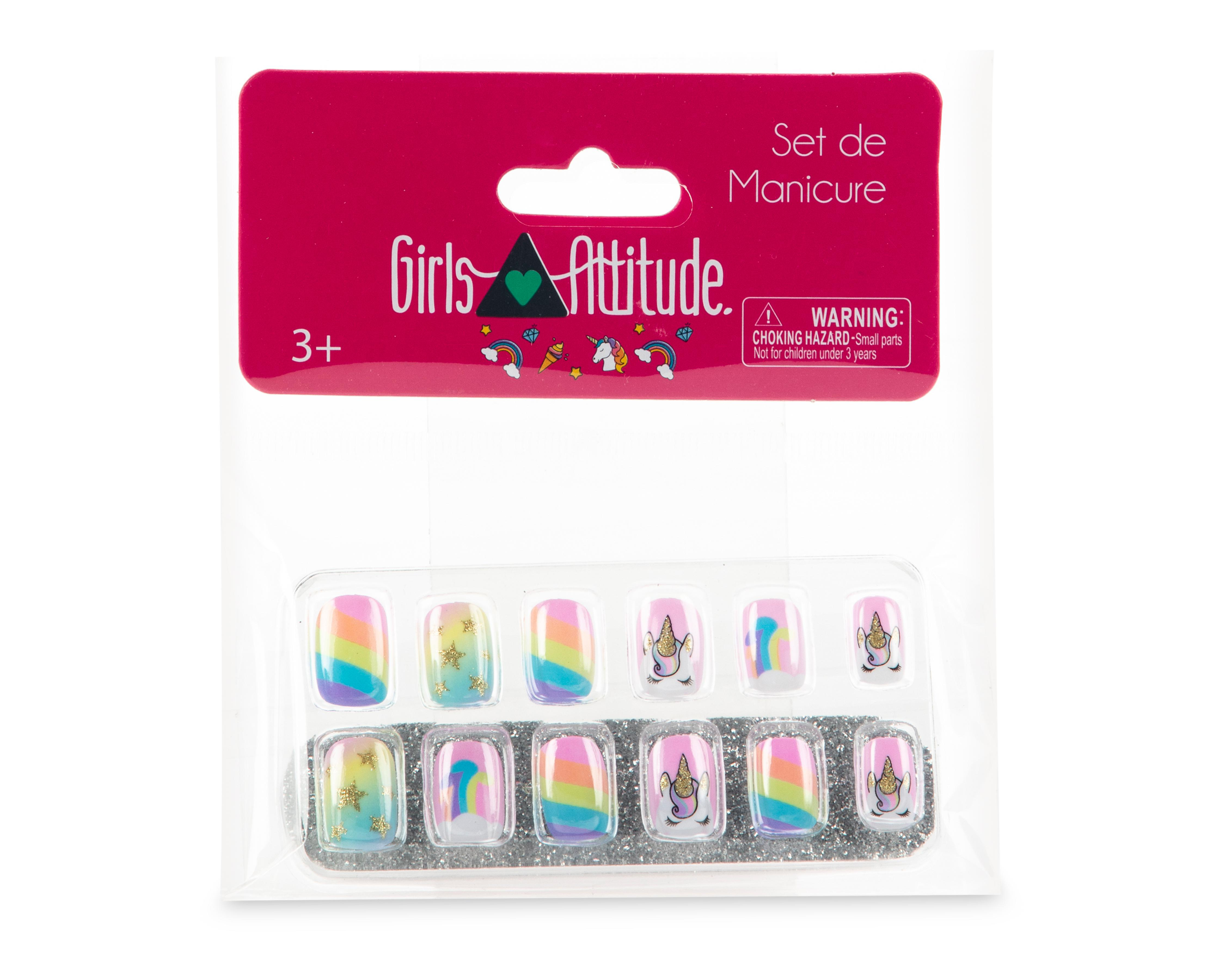 Foto 2 pulgar | Uñas Postizas Girls Attitude para Niña