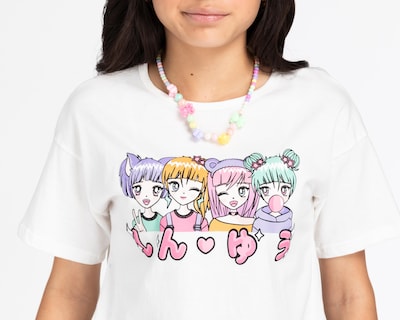 Foto 4 | Playera Girls Attitude Manga Corta para Niña