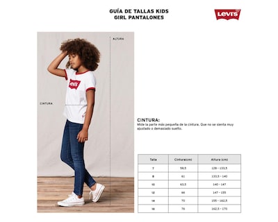 Foto 6 | Pantalón Levi's Skinny para Niña