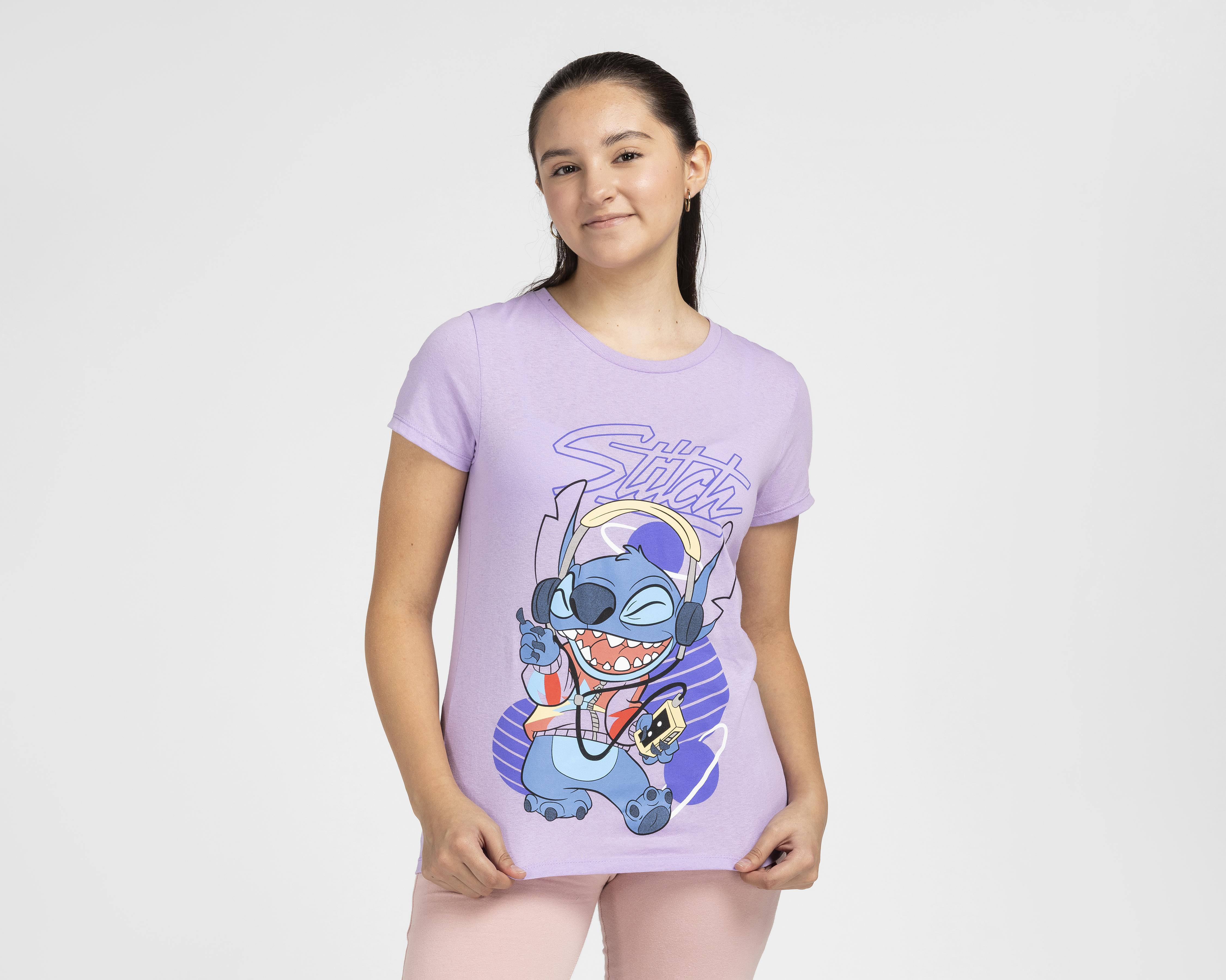 Foto 2 pulgar | Playera Disney Stitch Juvenil