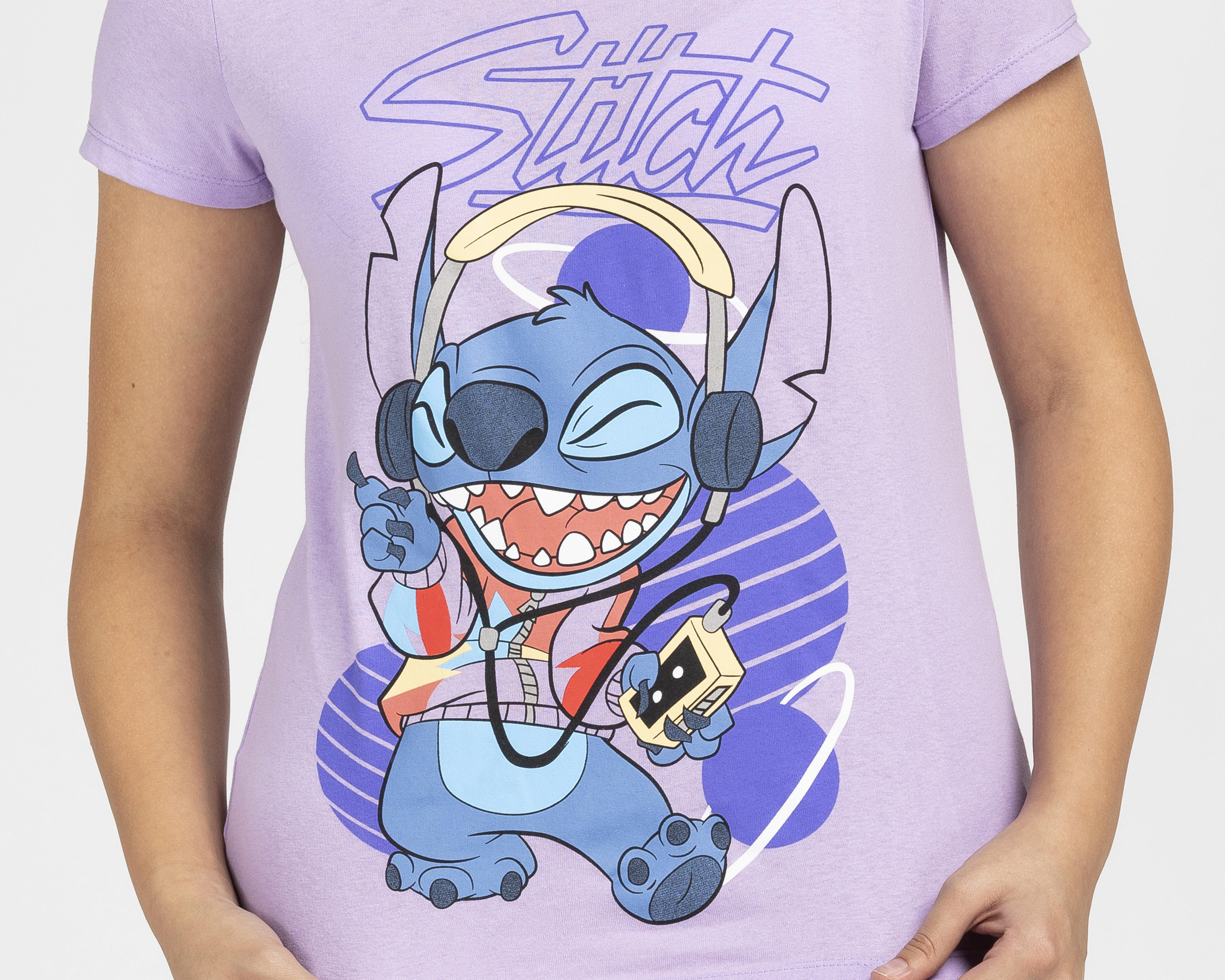 Foto 4 pulgar | Playera Disney Stitch Juvenil