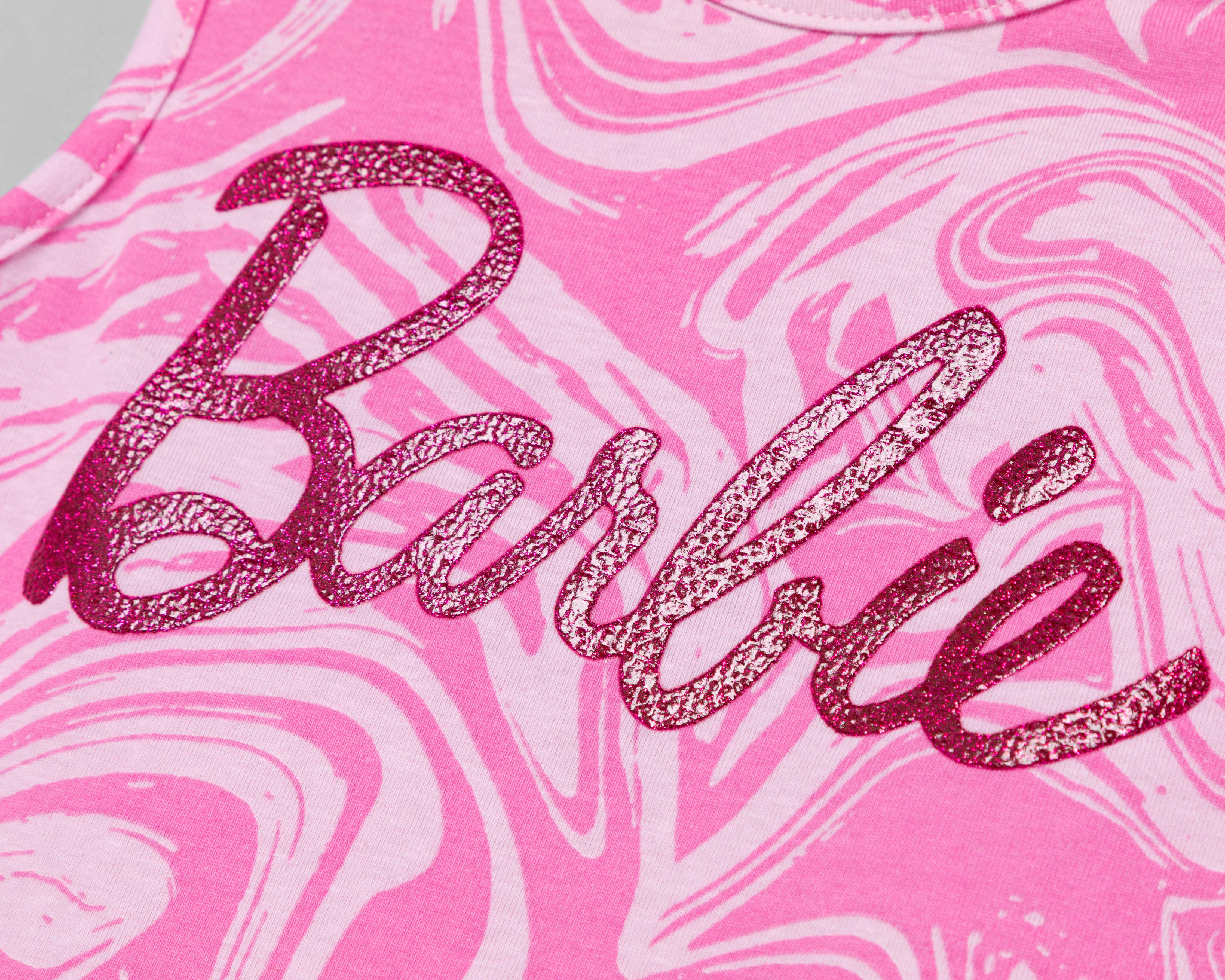 Foto 4 pulgar | Conjunto de Short y Playera Barbie Juvenil