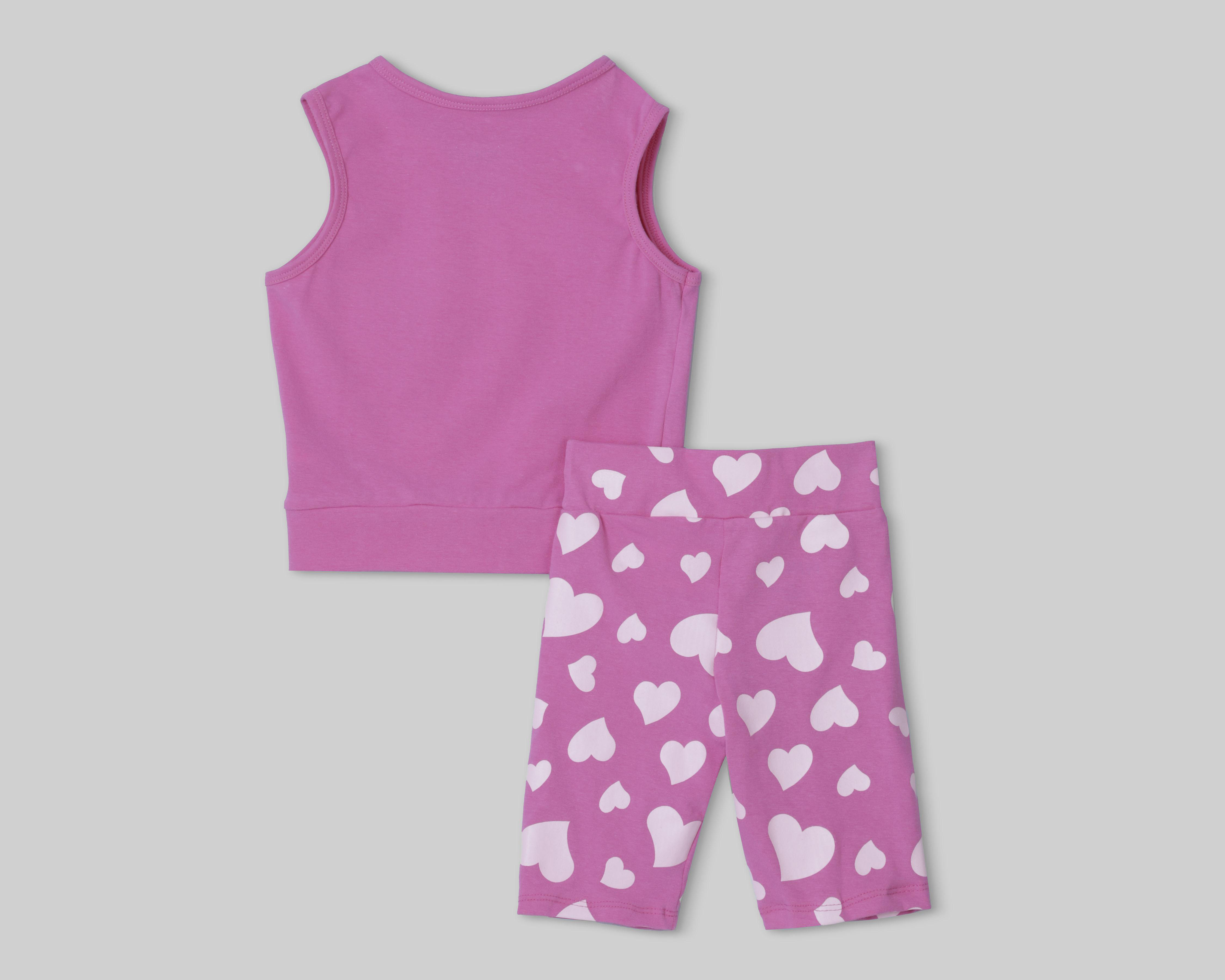 Foto 3 pulgar | Conjunto de Short y Playera Peanuts para Niña