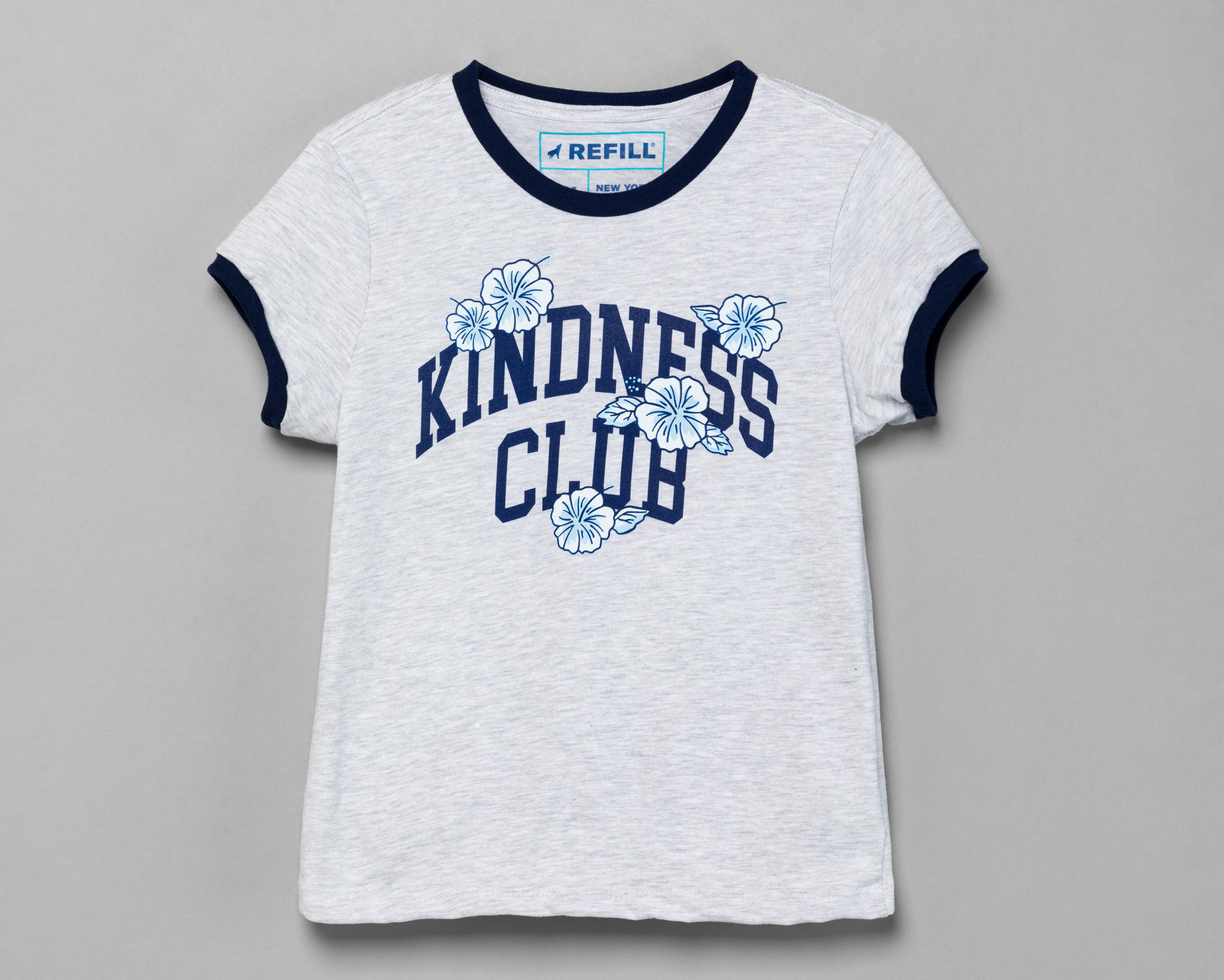 Playera Refill Manga Corta Estampada para Niña