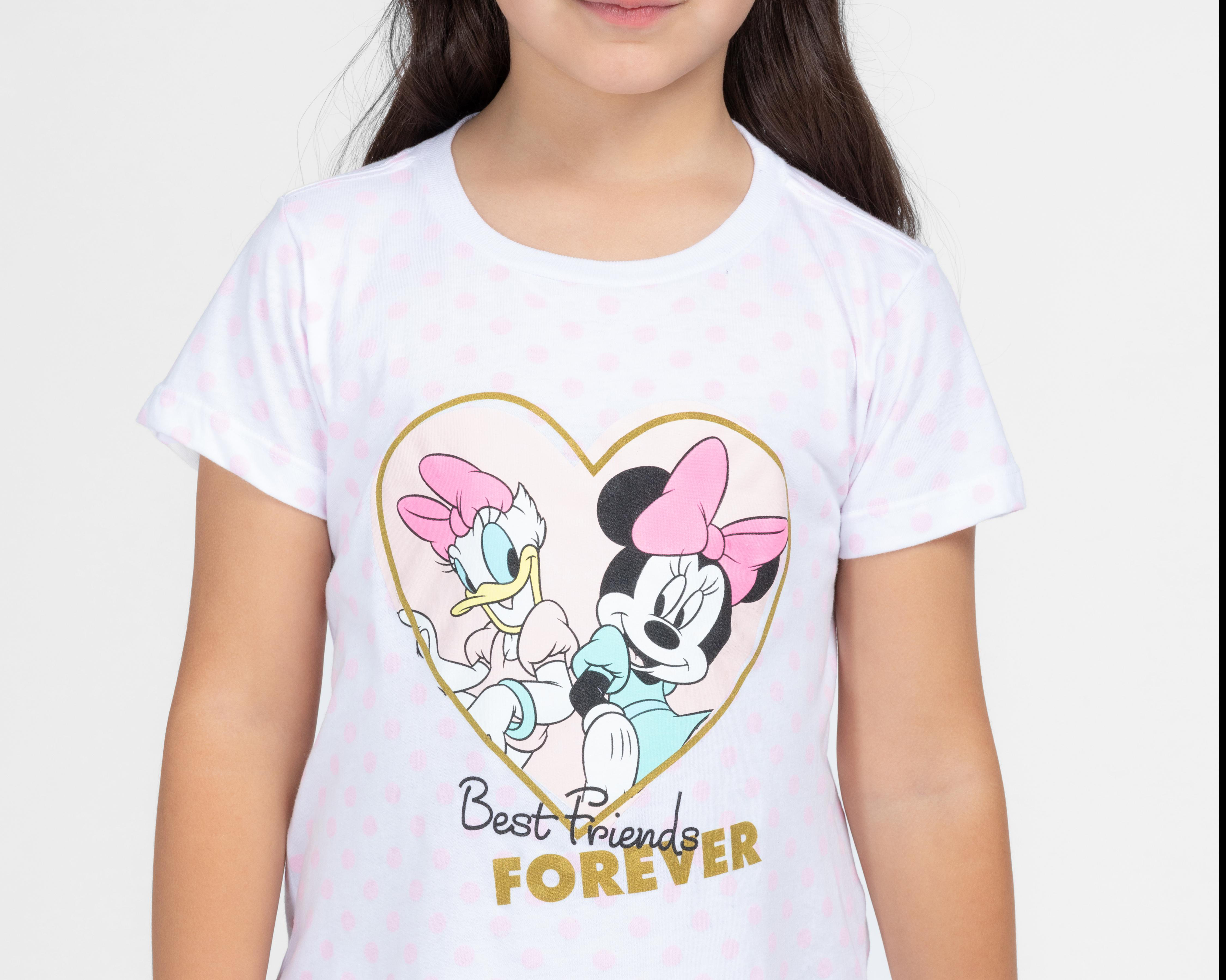 Foto 4 pulgar | Playera Disney Manga Corta Minnie Mouse para Niña